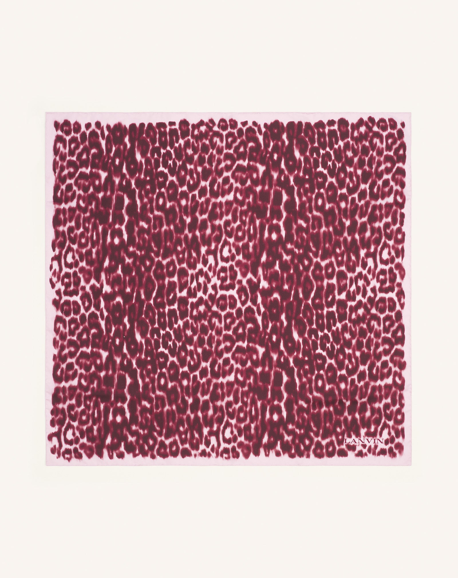 LEOPARD PRINT SILK SCARF