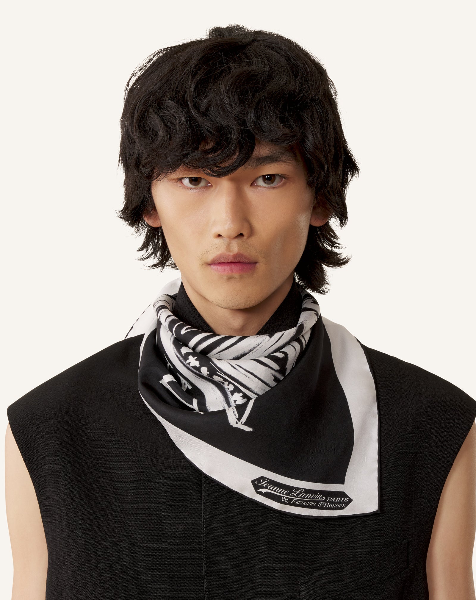 MOTHER & CHILD PRINTED SILK SCARF