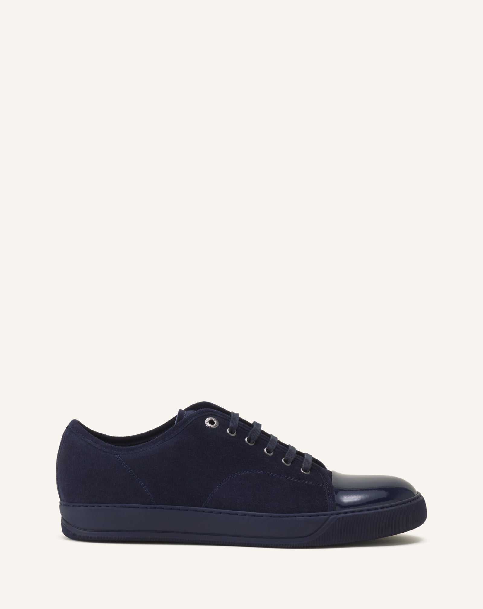 DBB1 PATENT LEATHER AND SUEDE SNEAKERS