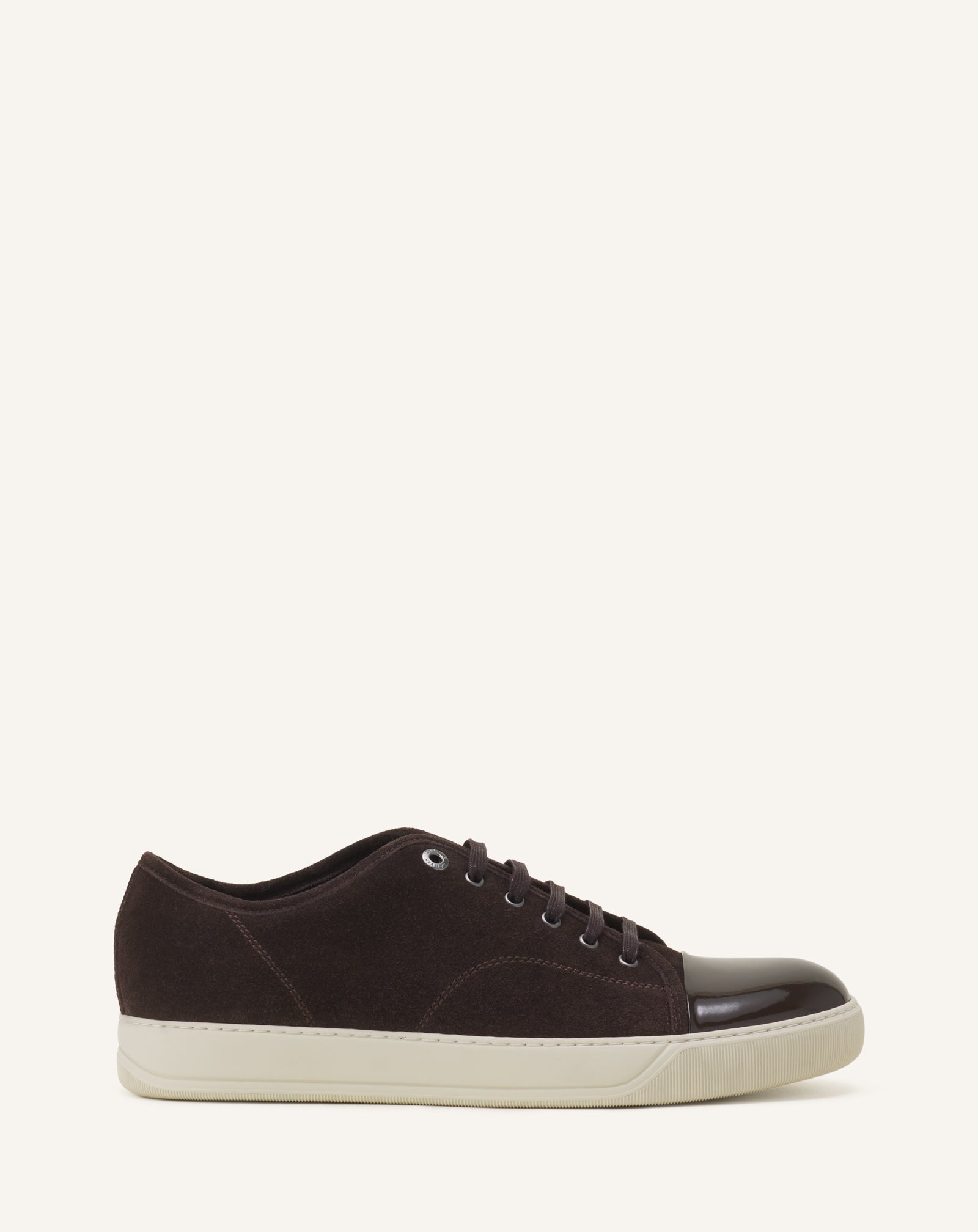 DBB1 PATENT LEATHER AND SUEDE SNEAKERS
