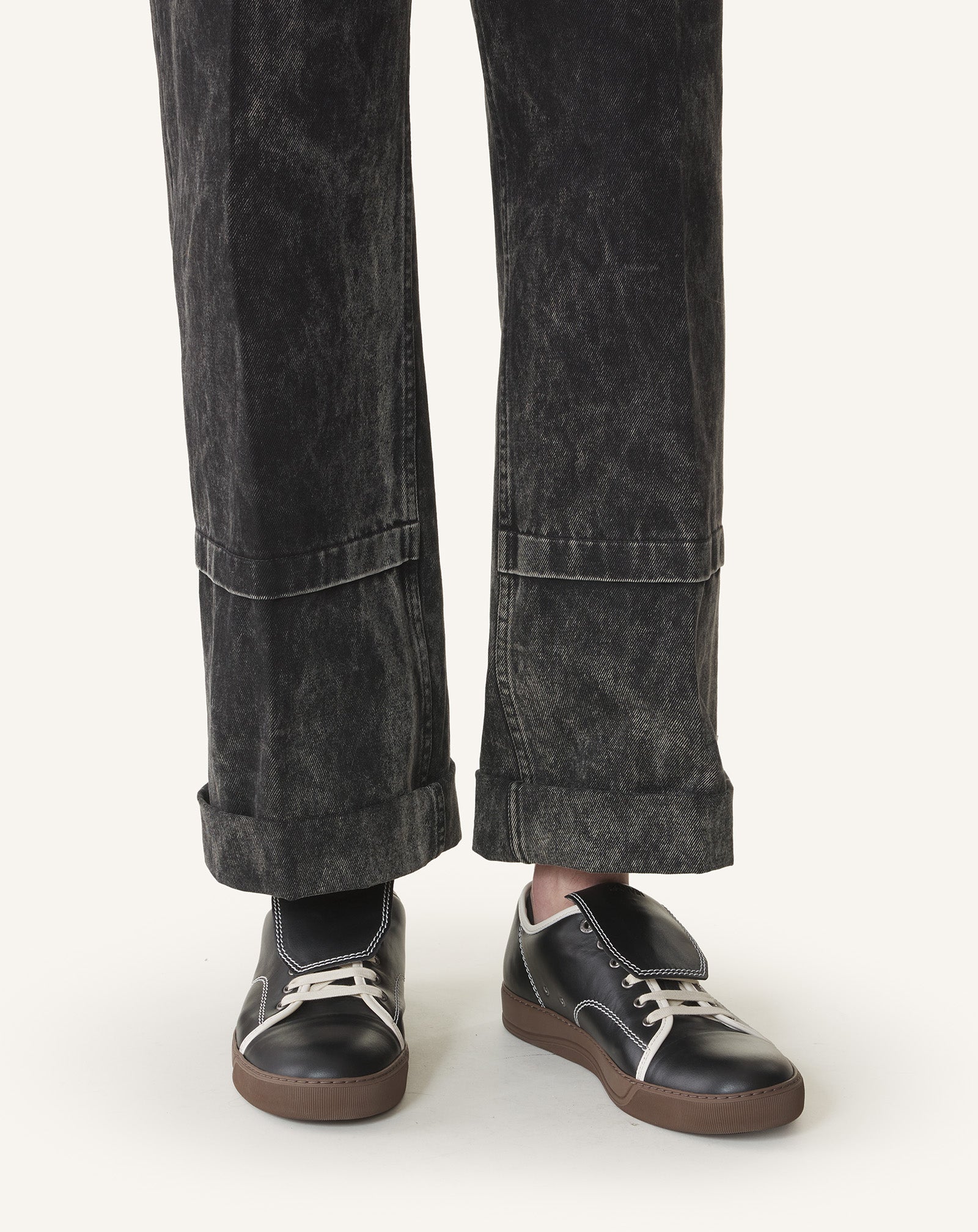 DBB1 SNEAKERS WITH LEATHER TONGUE