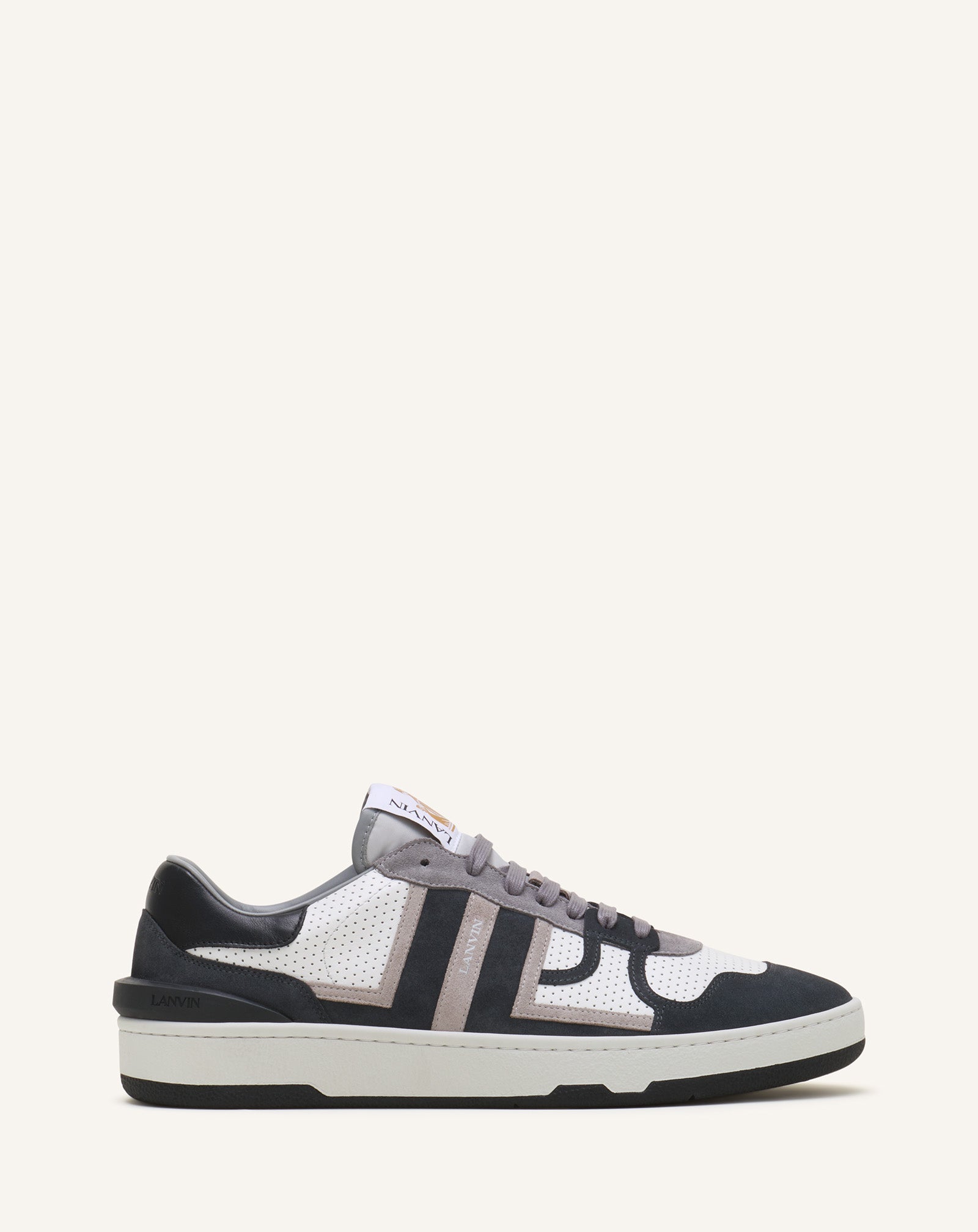 CLAY SNEAKERS IN PERFORATED LEATHER AND SUEDE