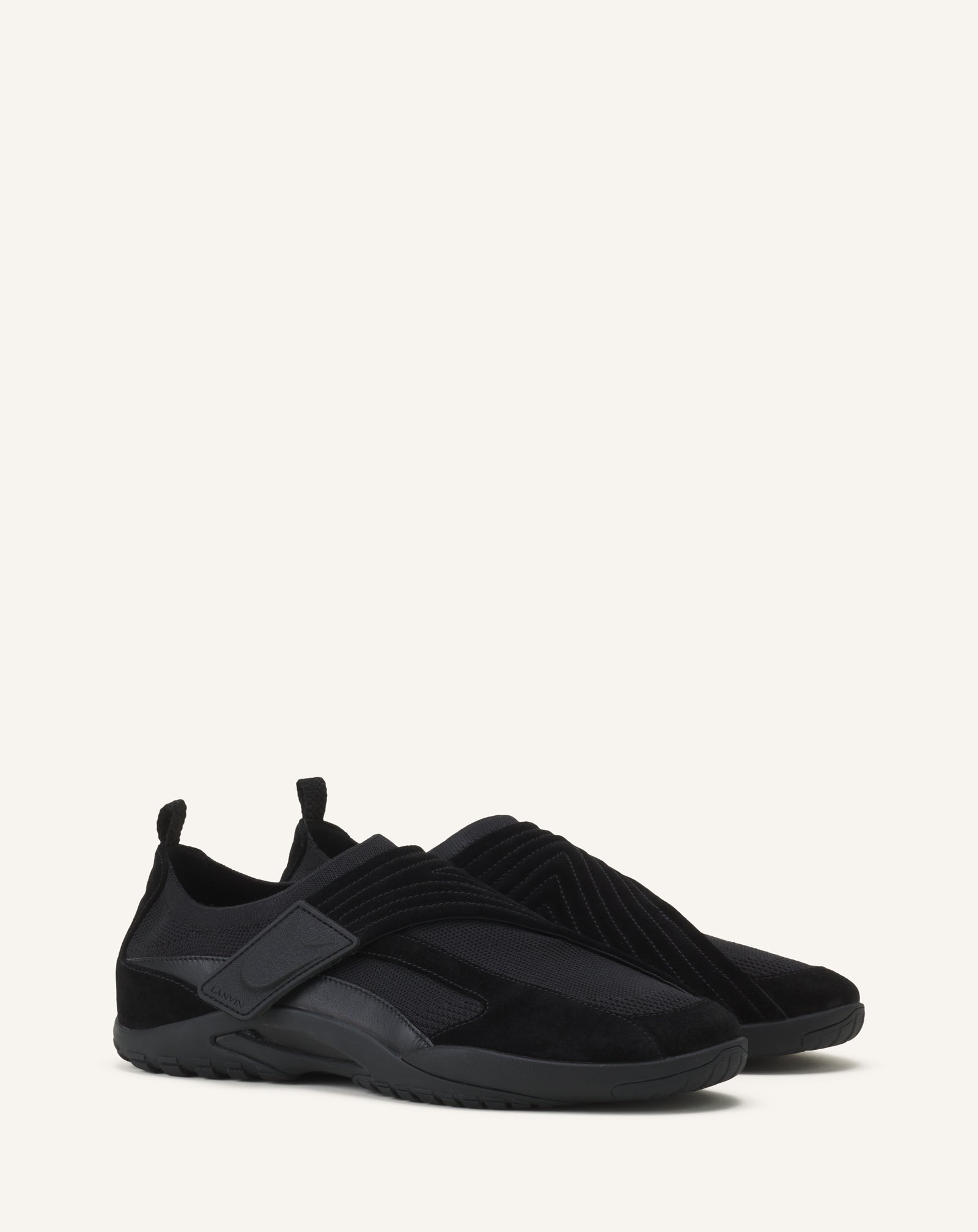 LNV1 KNIT AND SUEDE SNEAKERS