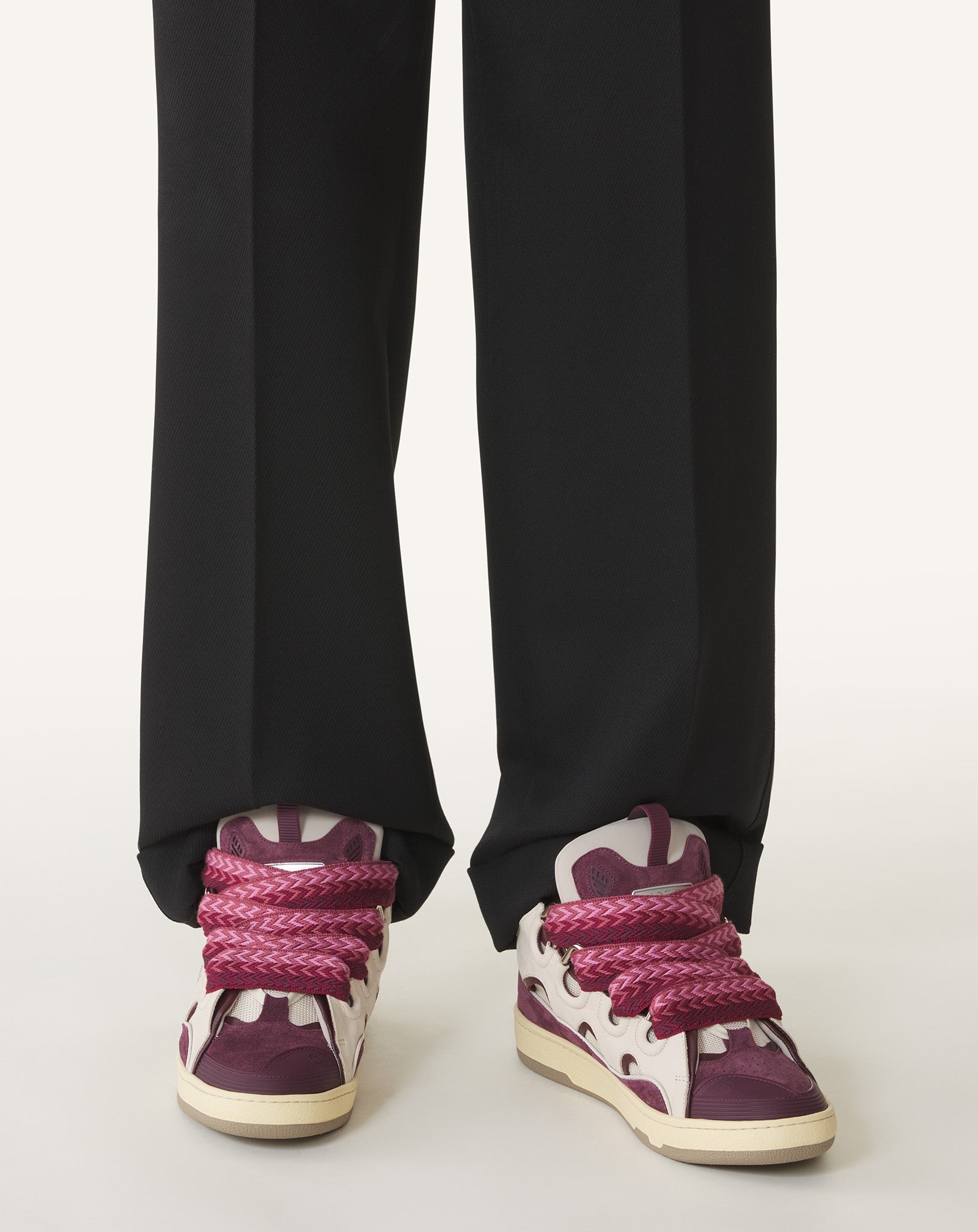 CURB LEATHER SNEAKERS