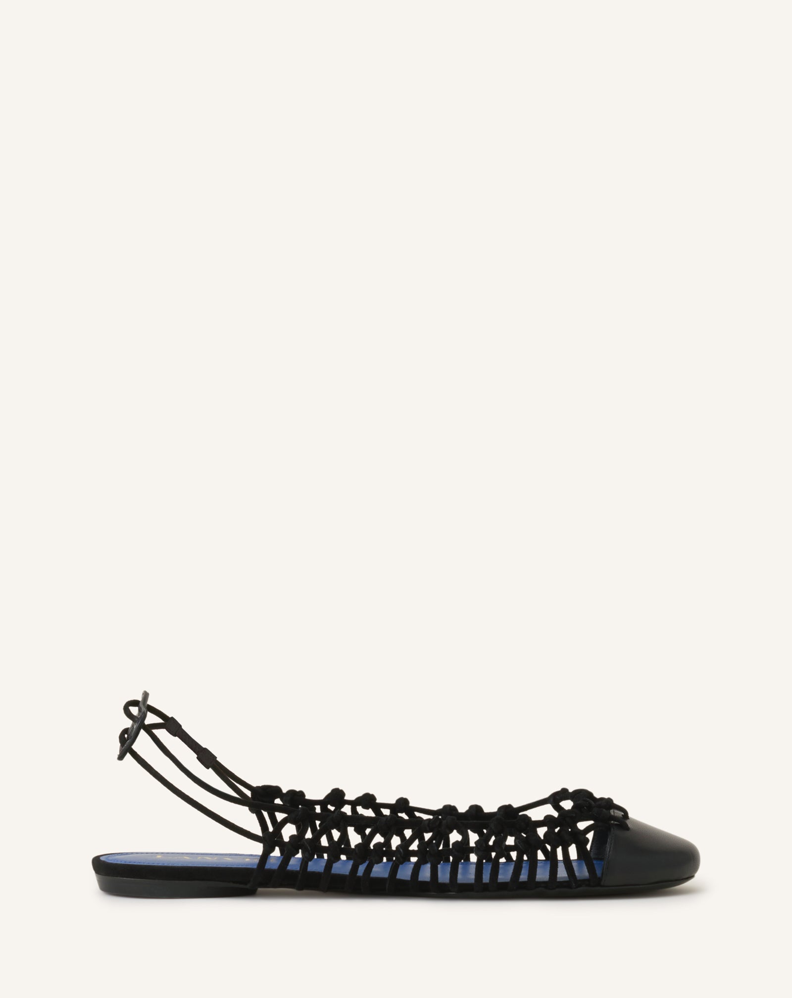 KNITLINE SLINGBACK BALLERINA IN LEATHER