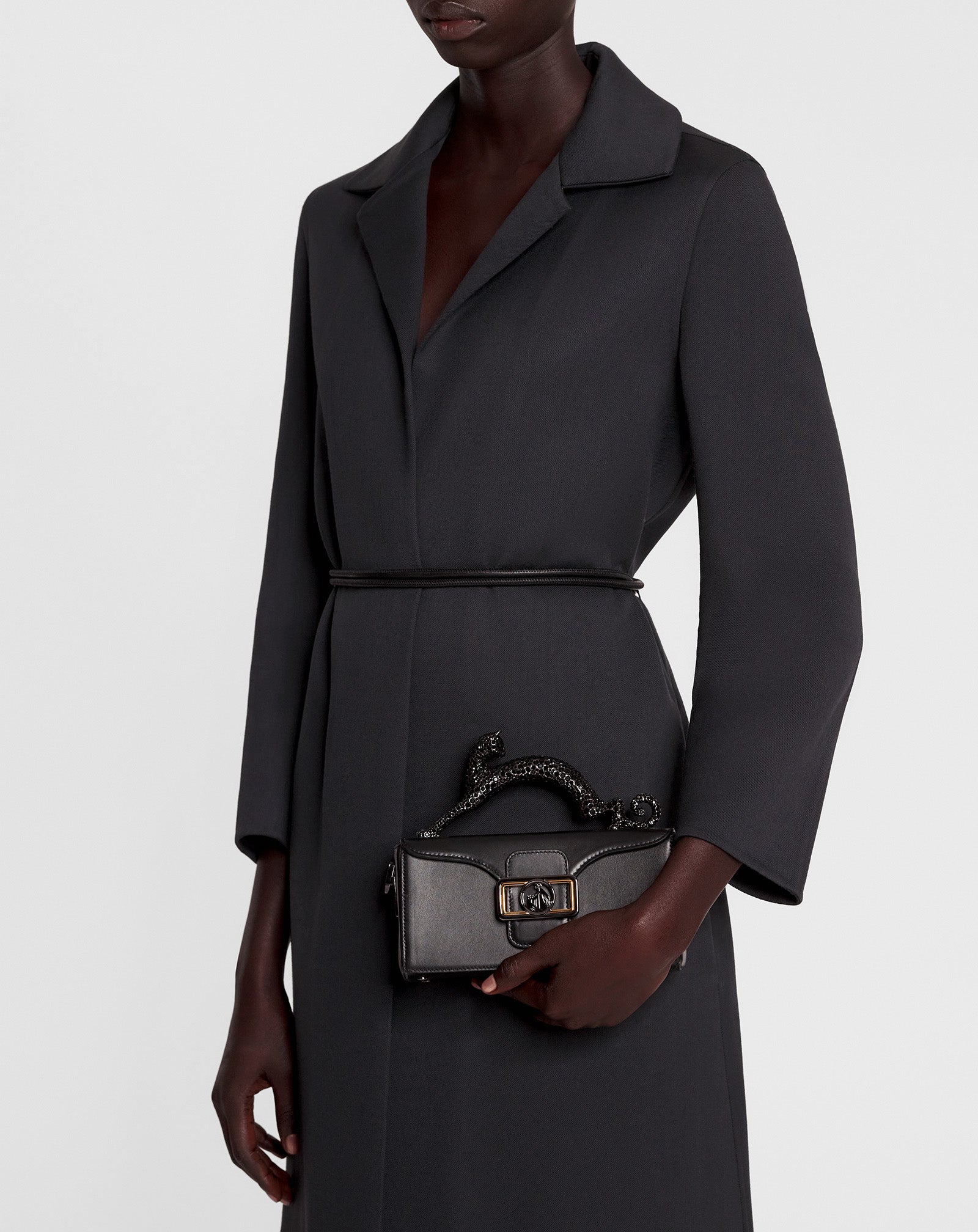 PENCIL CAT NANO BAG IN LEATHER