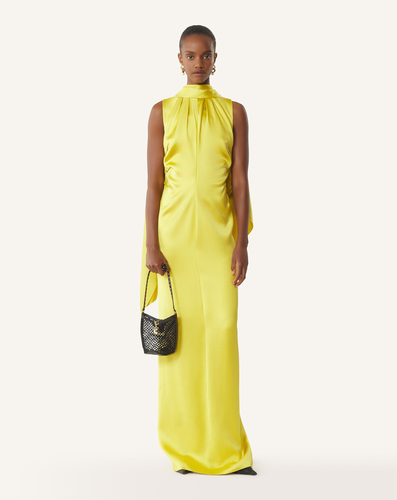 CATCH BY LANVIN NANO BUCKET BAG IN MESH