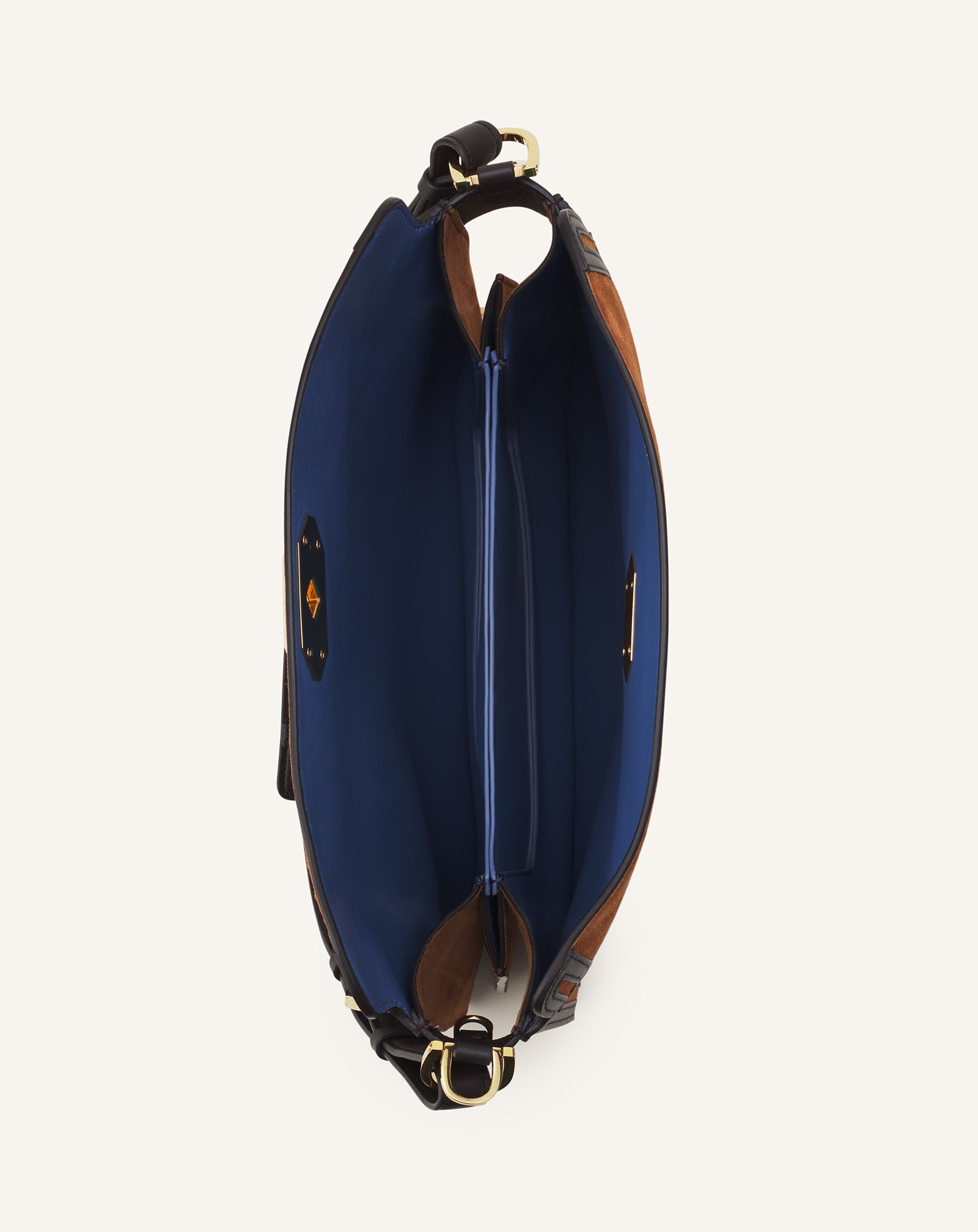 COMPAGNON ASYMMETRICAL BAG IN SUEDE