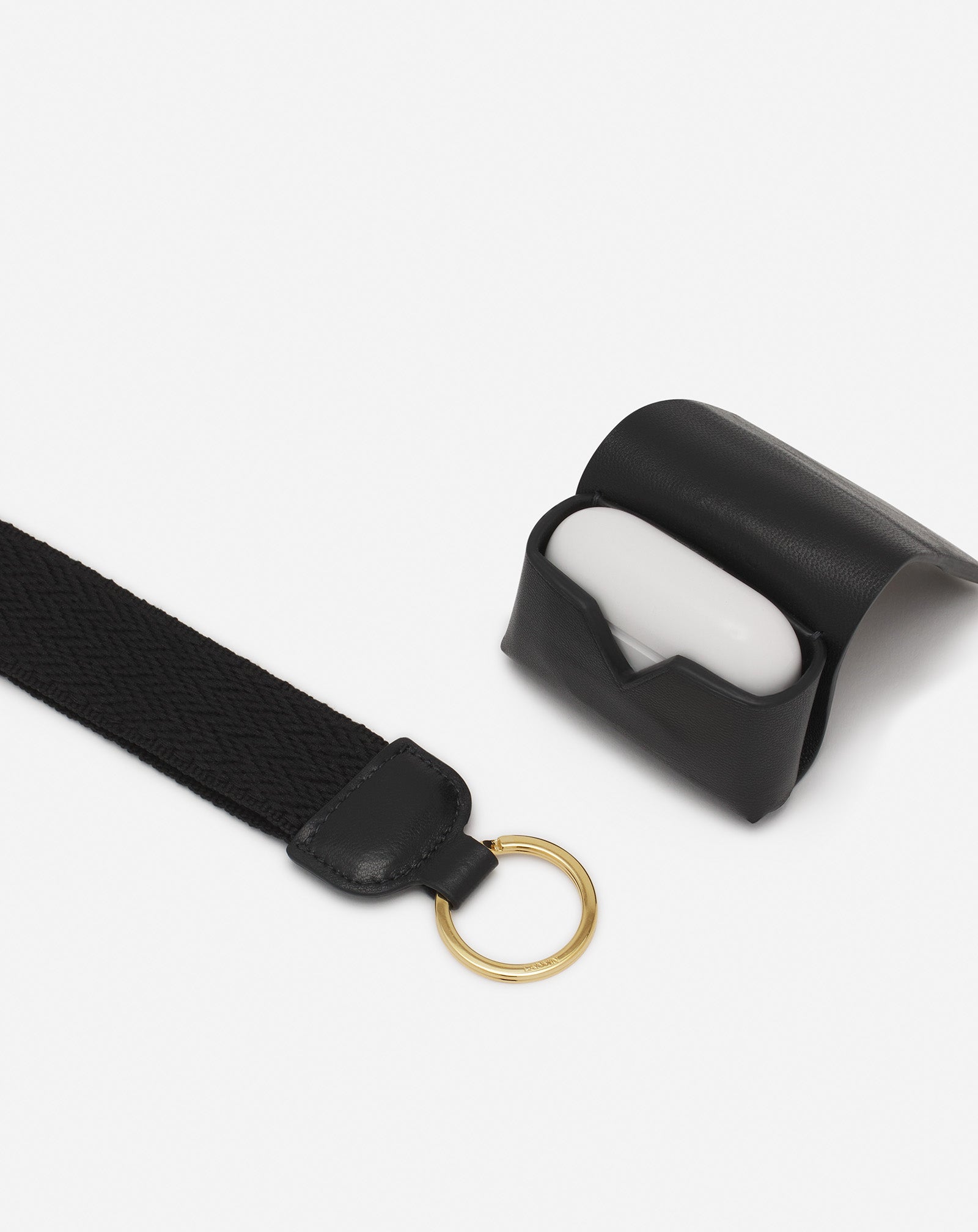 LANVIN SIGNATURE LEATHER CASE FOR AIRPODS PRO