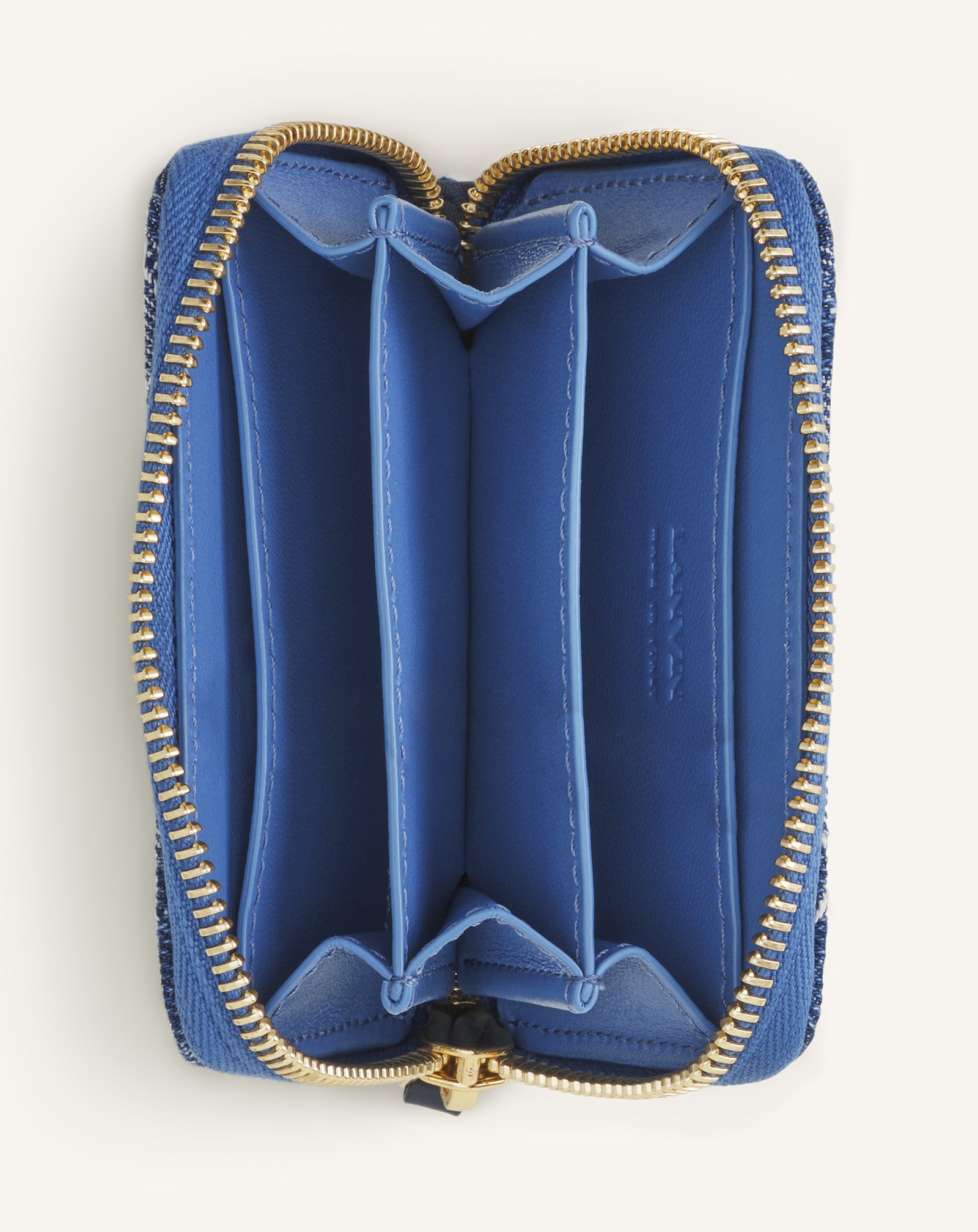 LUNAR YEAR ZIPPED CARDHOLDER IN DENIM