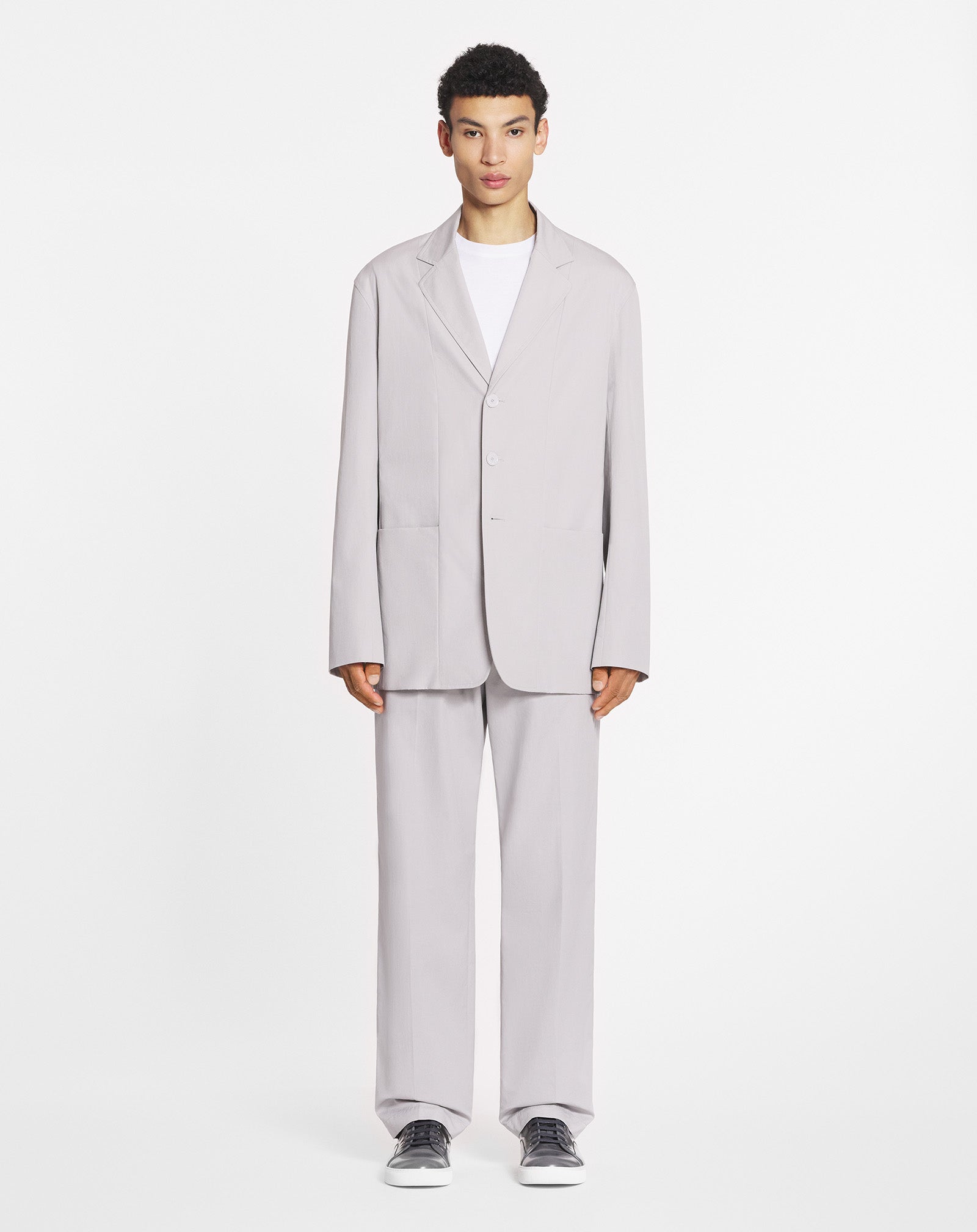 STRAIGHT FIT COTTON JACKET