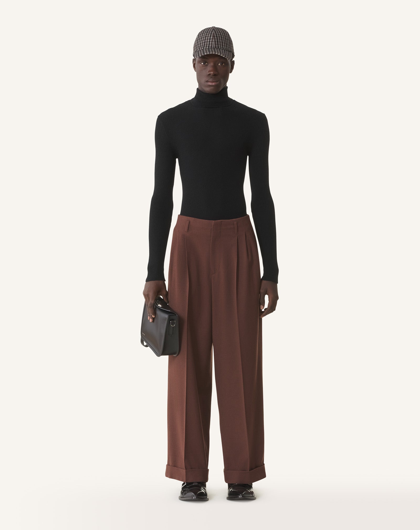 TURTLENECK SWEATER IN MERINO WOOL AND SILK