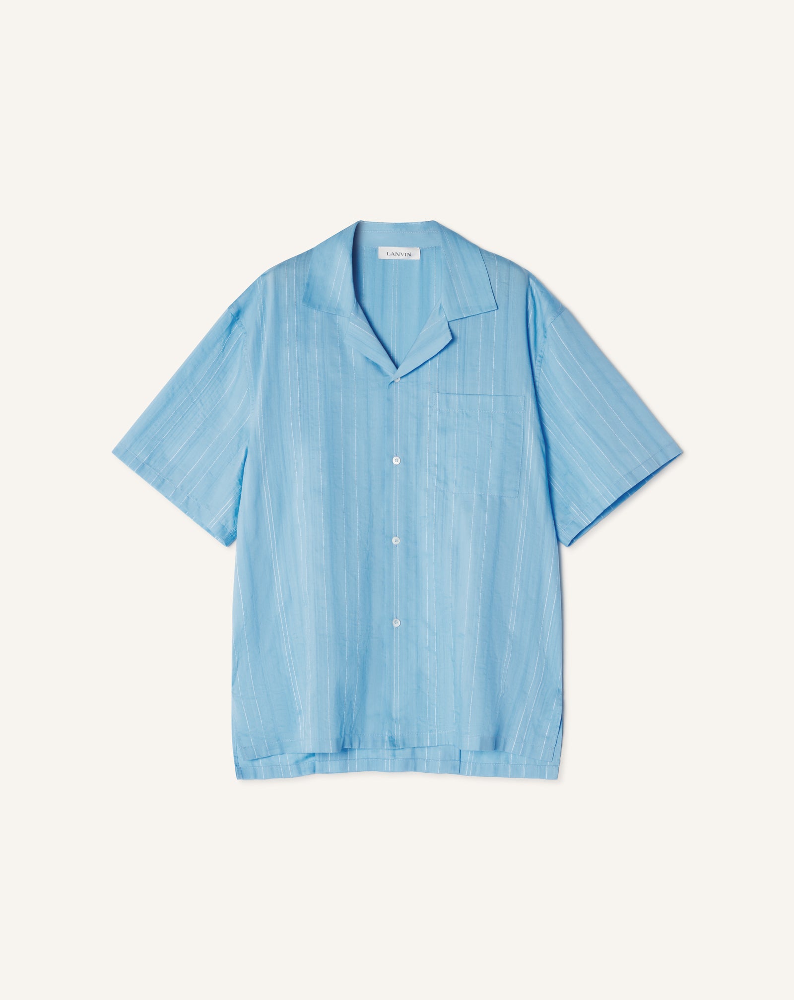 TEXTURED SHIRT IN COTTON AND SILK