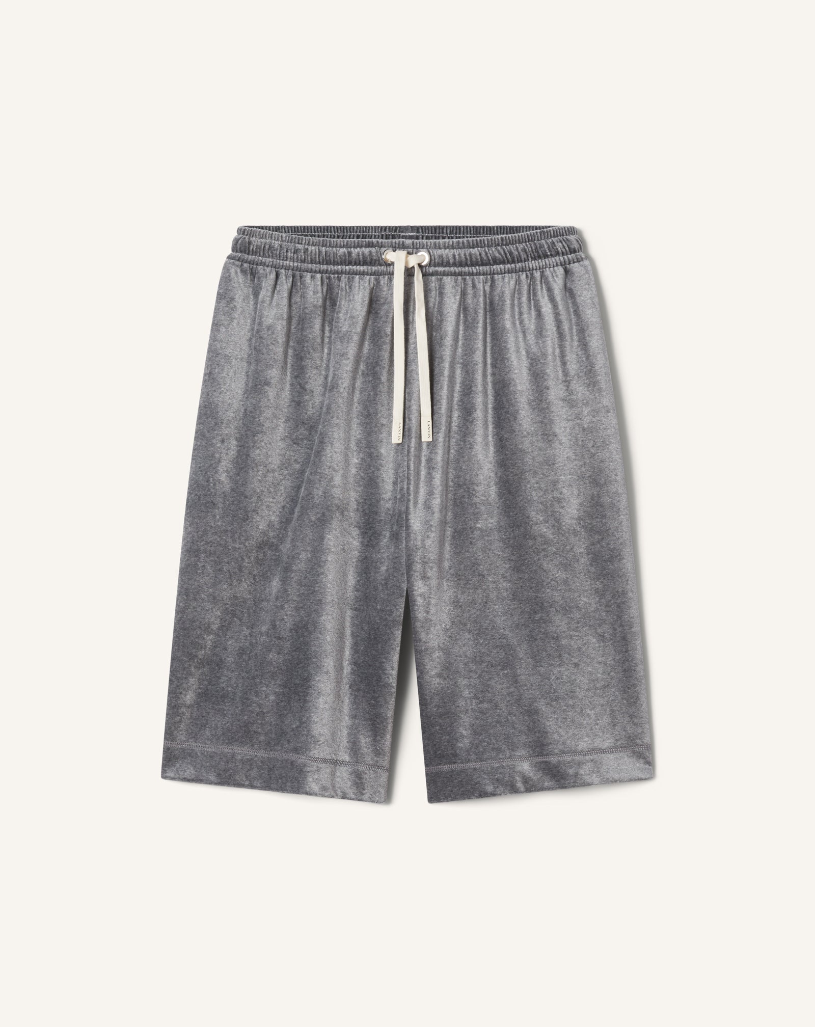 BLACK VELVET BERMUDA SHORTS