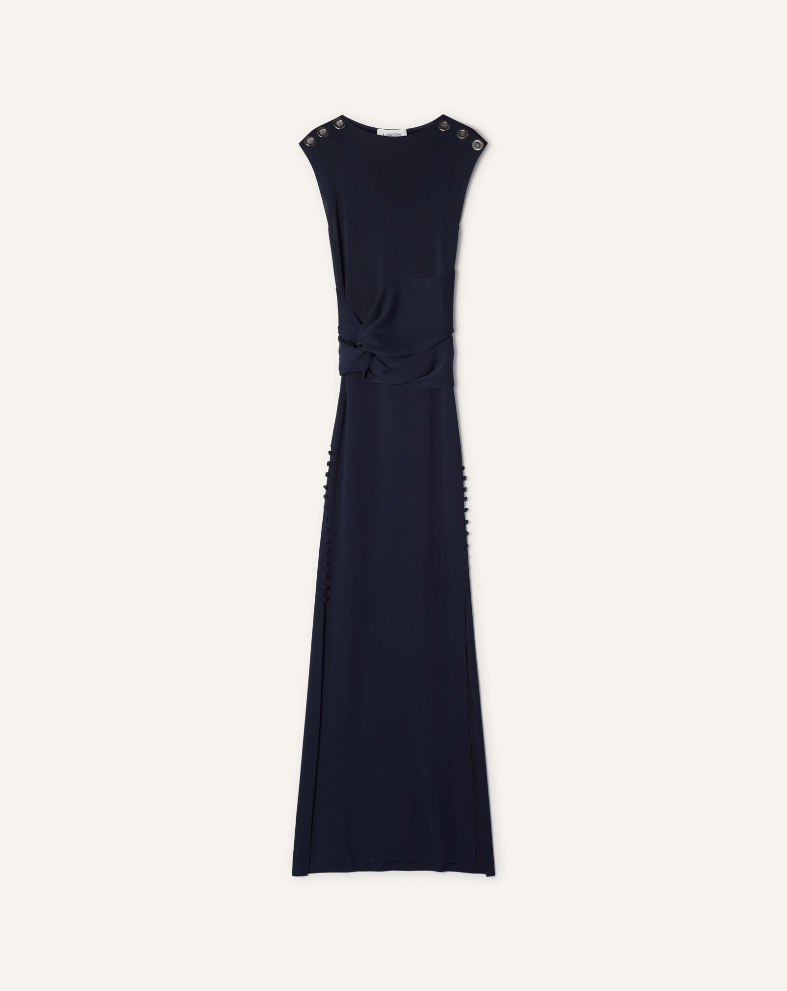 VISCOSE FITTED CHOKER DRESS