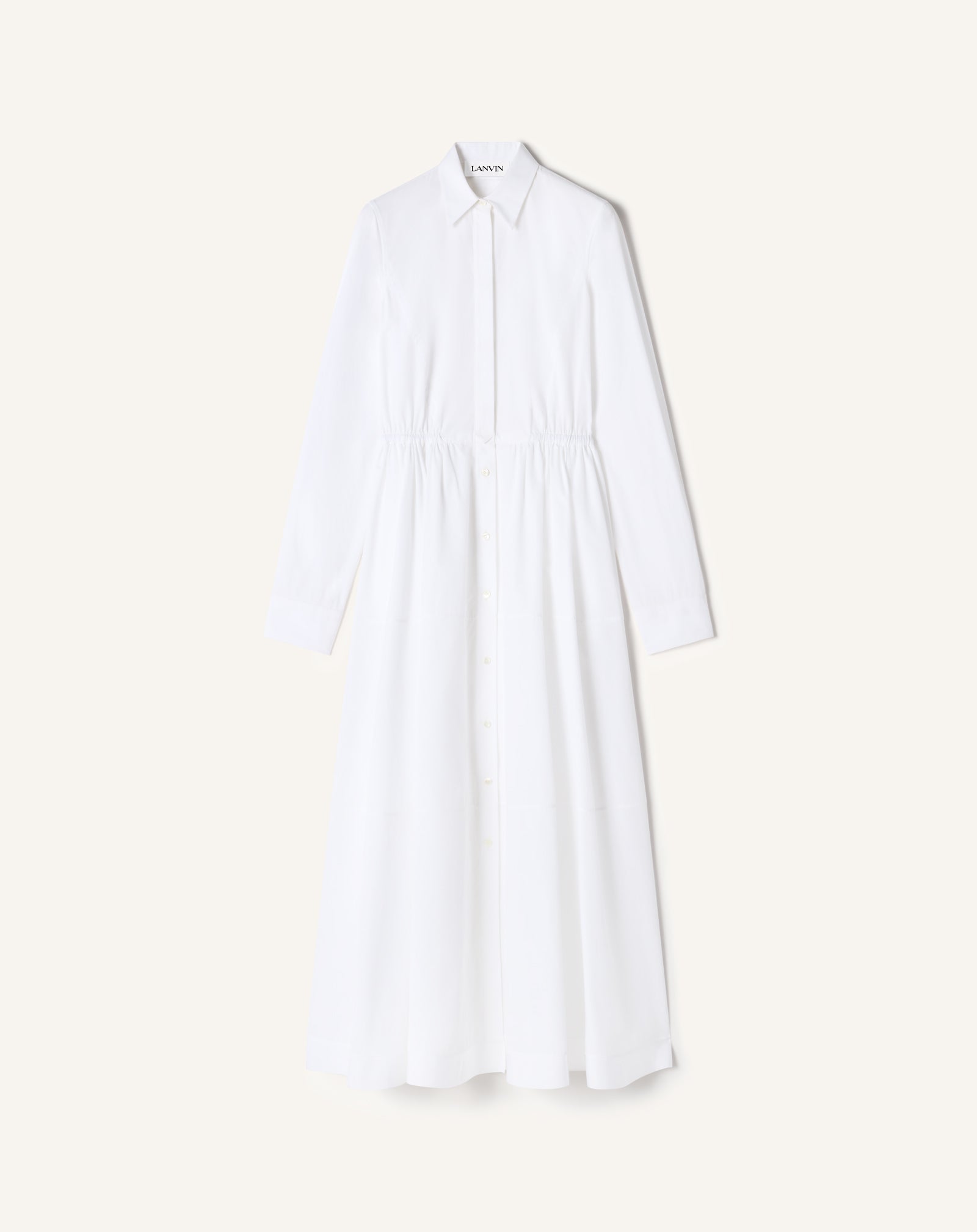 COTTON POPLIN SHIRT DRESS
