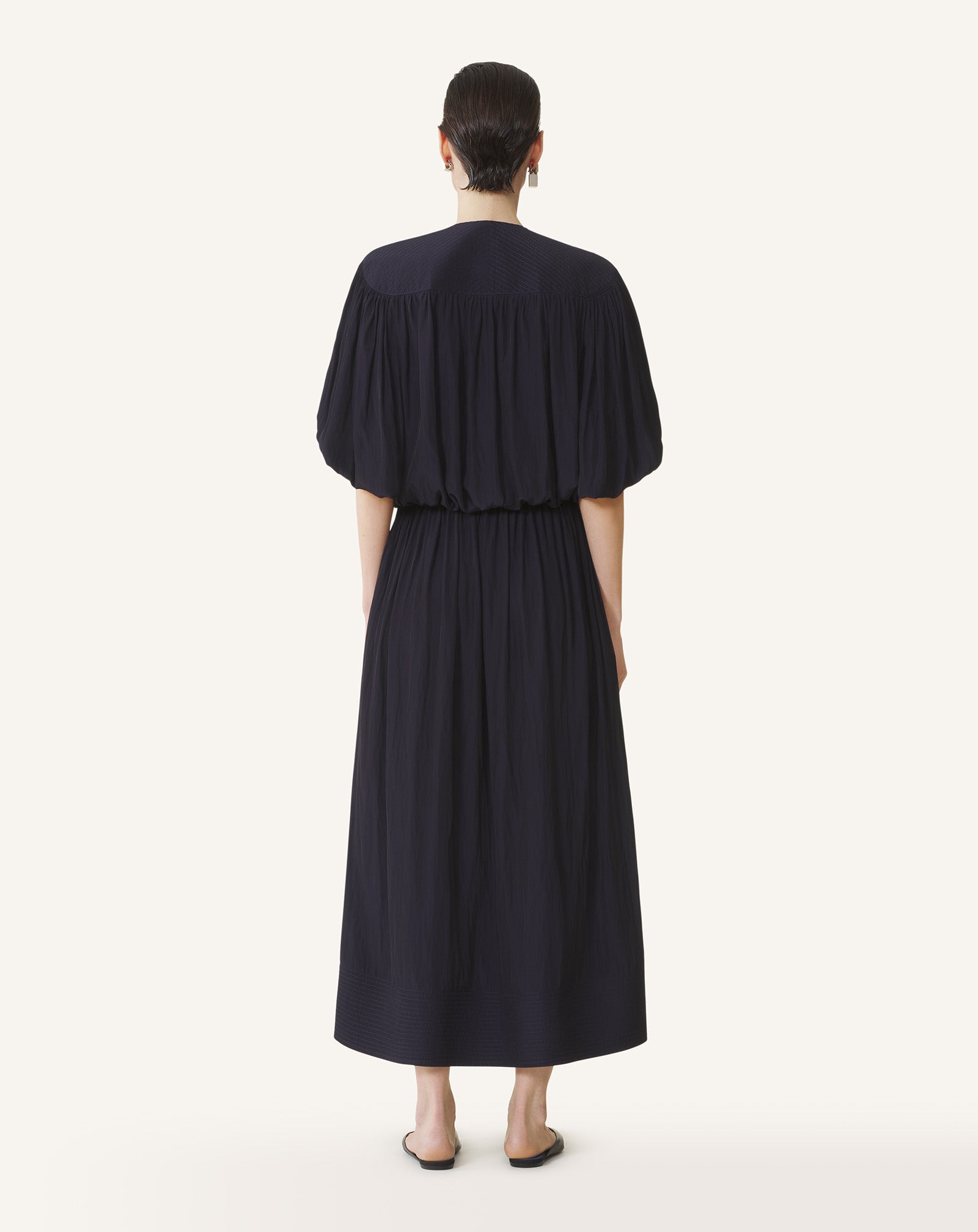 MIDI DRESS IN CHARMEUSE