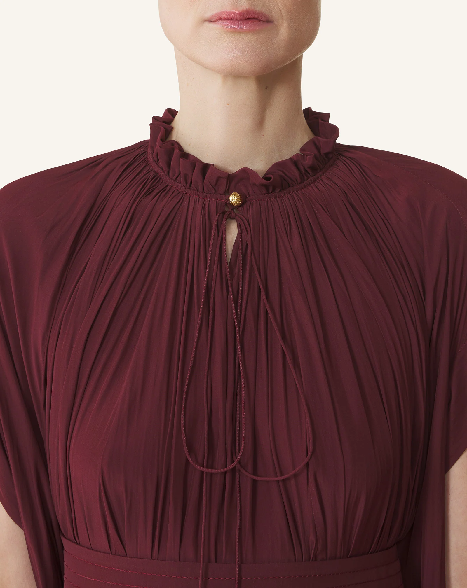 SHORT CHARMEUSE DRESS