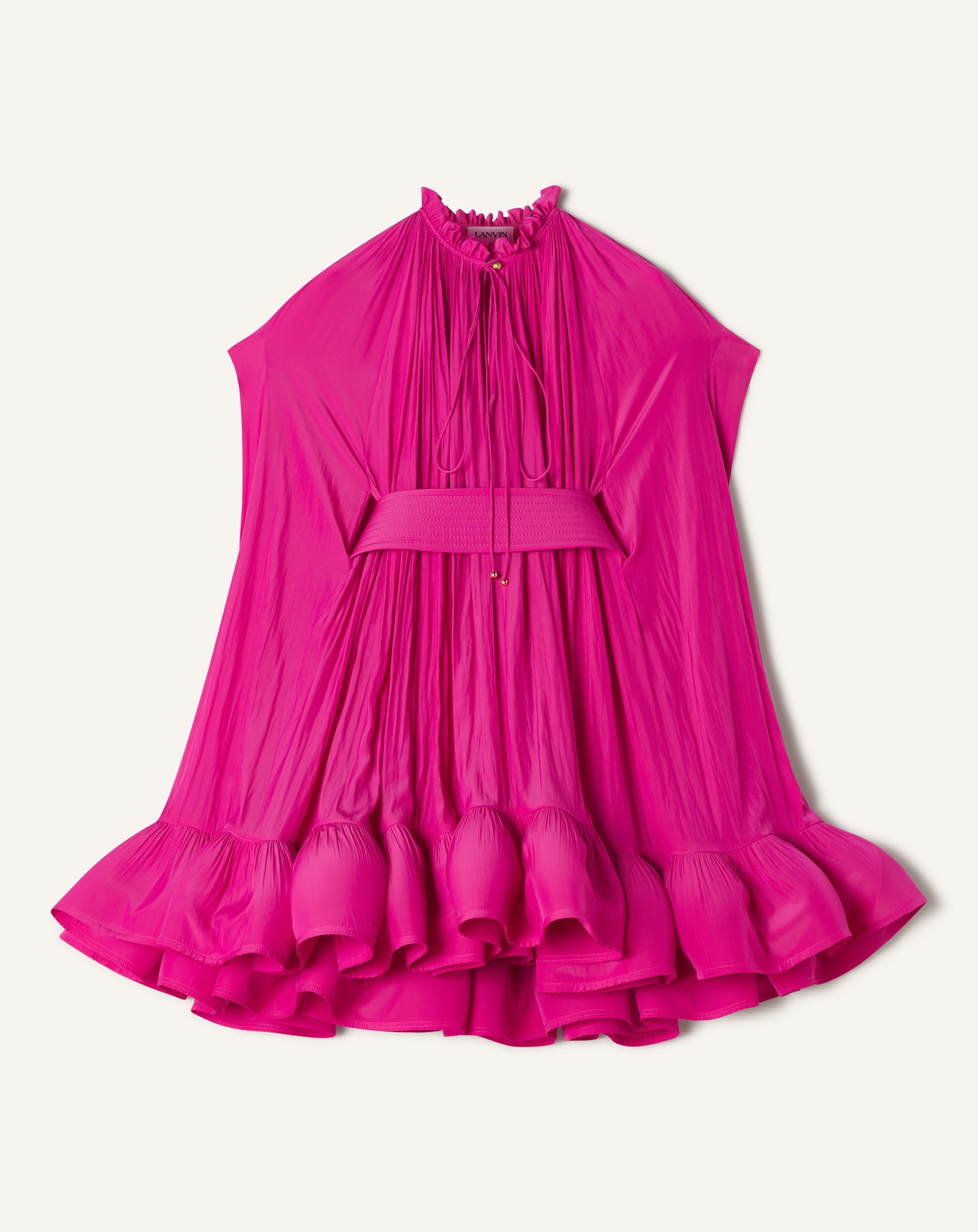 SHORT CHARMEUSE DRESS