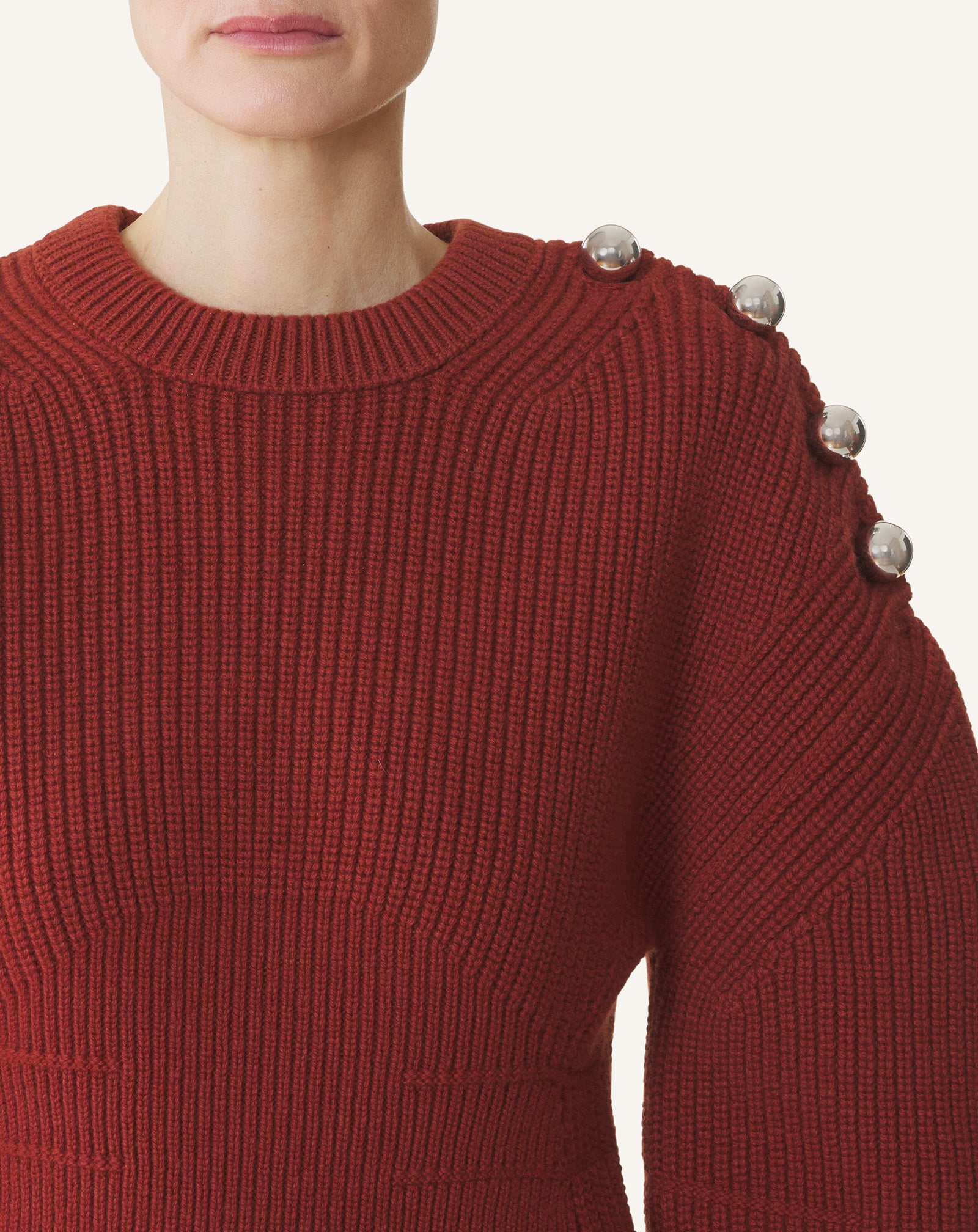 WOOL RIBBED SWEATER