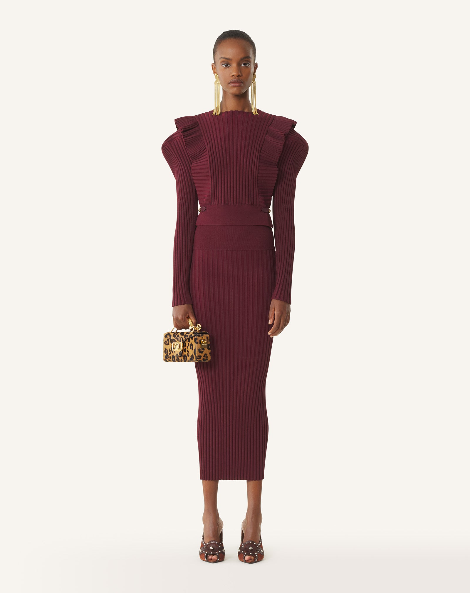 VISCOSE BIB SWEATER