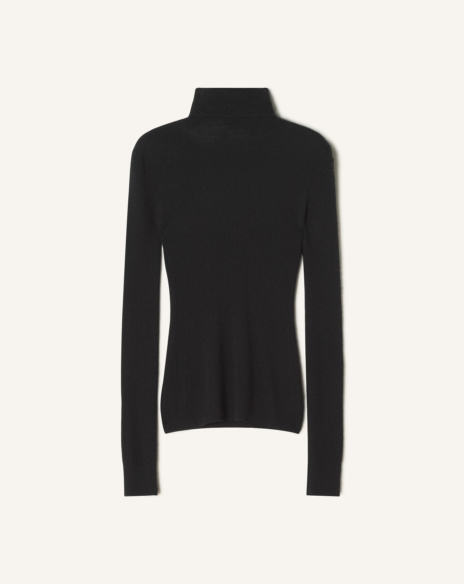 MERINO WOOL AND SILK TURTLENECK SWEATER