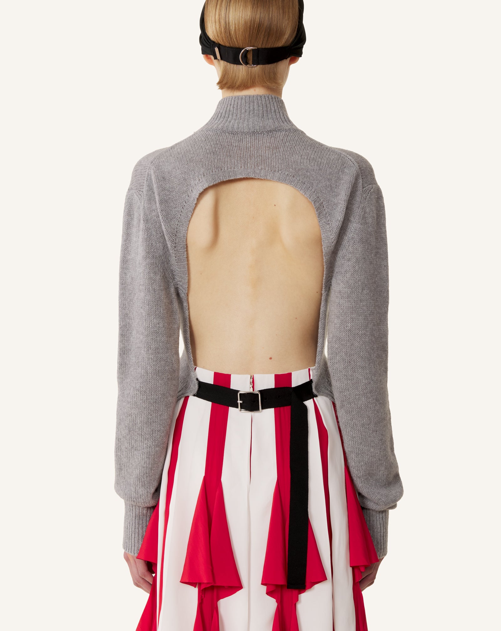 OPEN-BACK SWEATER IN CASHMERE