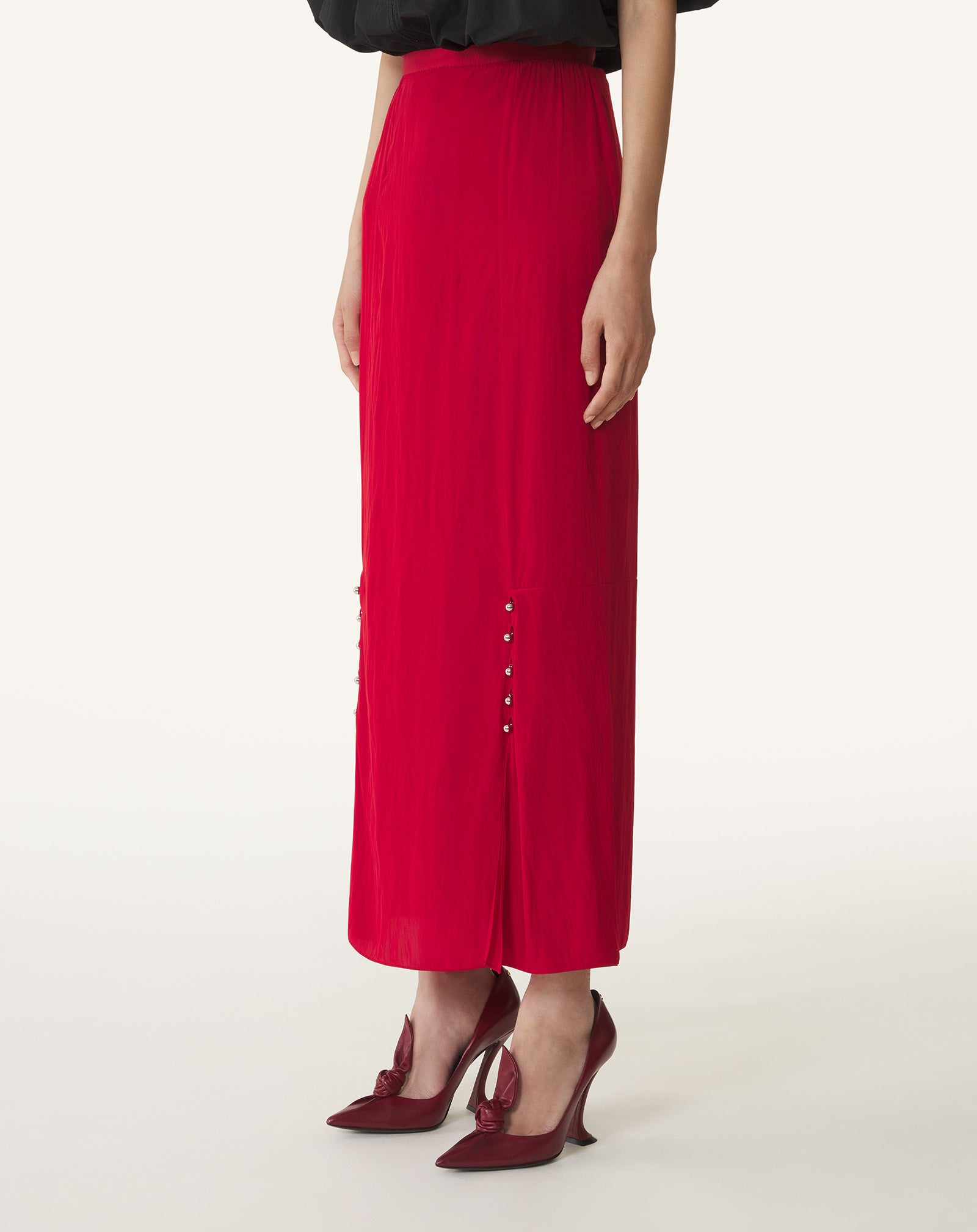 MIDI SKIRT IN CHARMEUSE