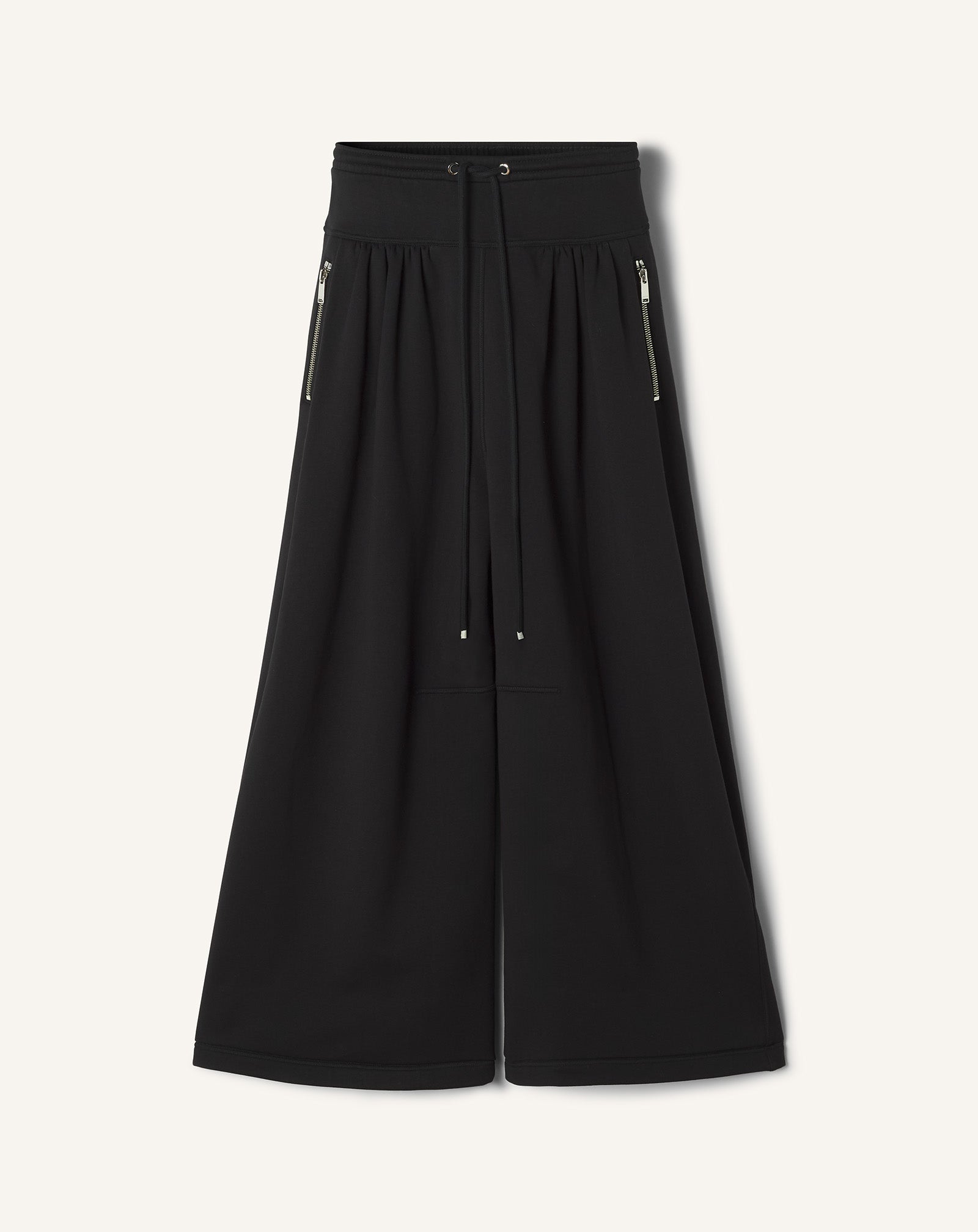 COTTON FLEECE AND CASHMERE PANTS