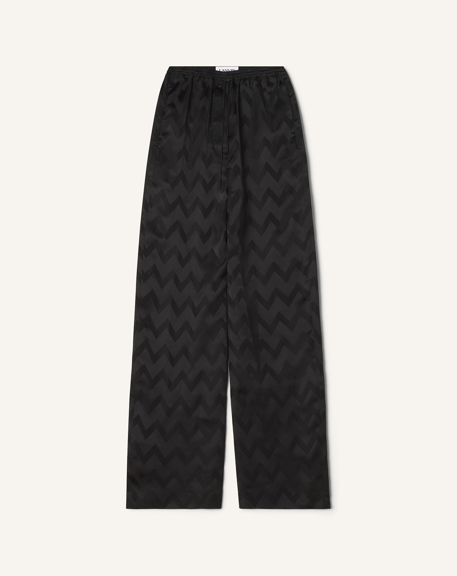 FLUID PANTS IN JACQUARD VISCOSE