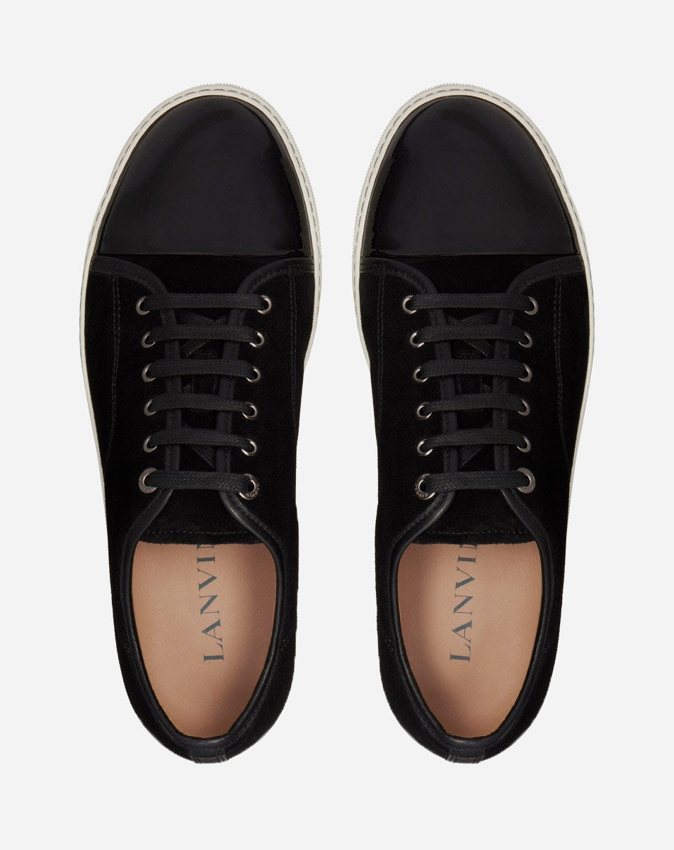 DBB1 SUEDE AND PATENT LEATHER SNEAKERS