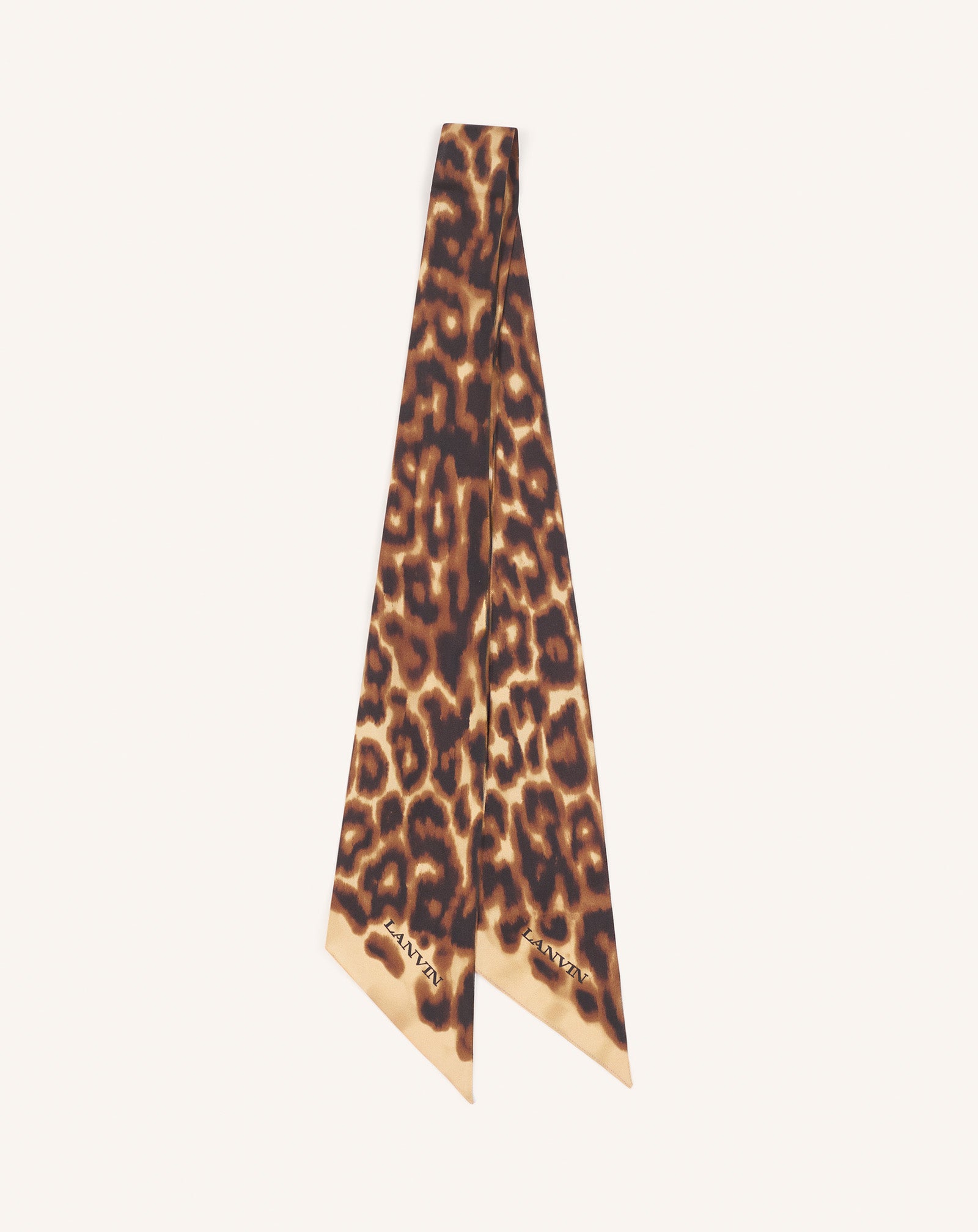LEOPARD PRINT SILK TWILLY