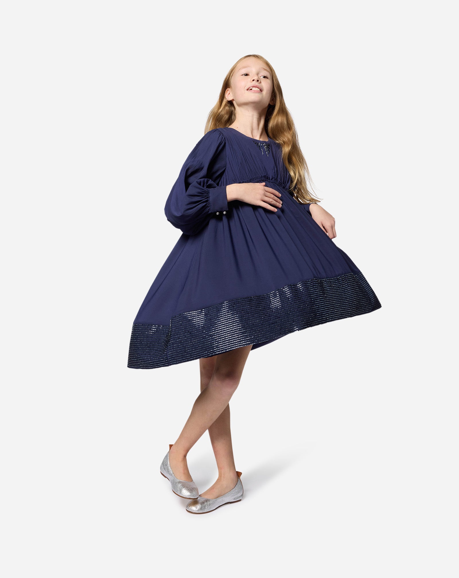 KIDS LEATHER BALLET PUMPS