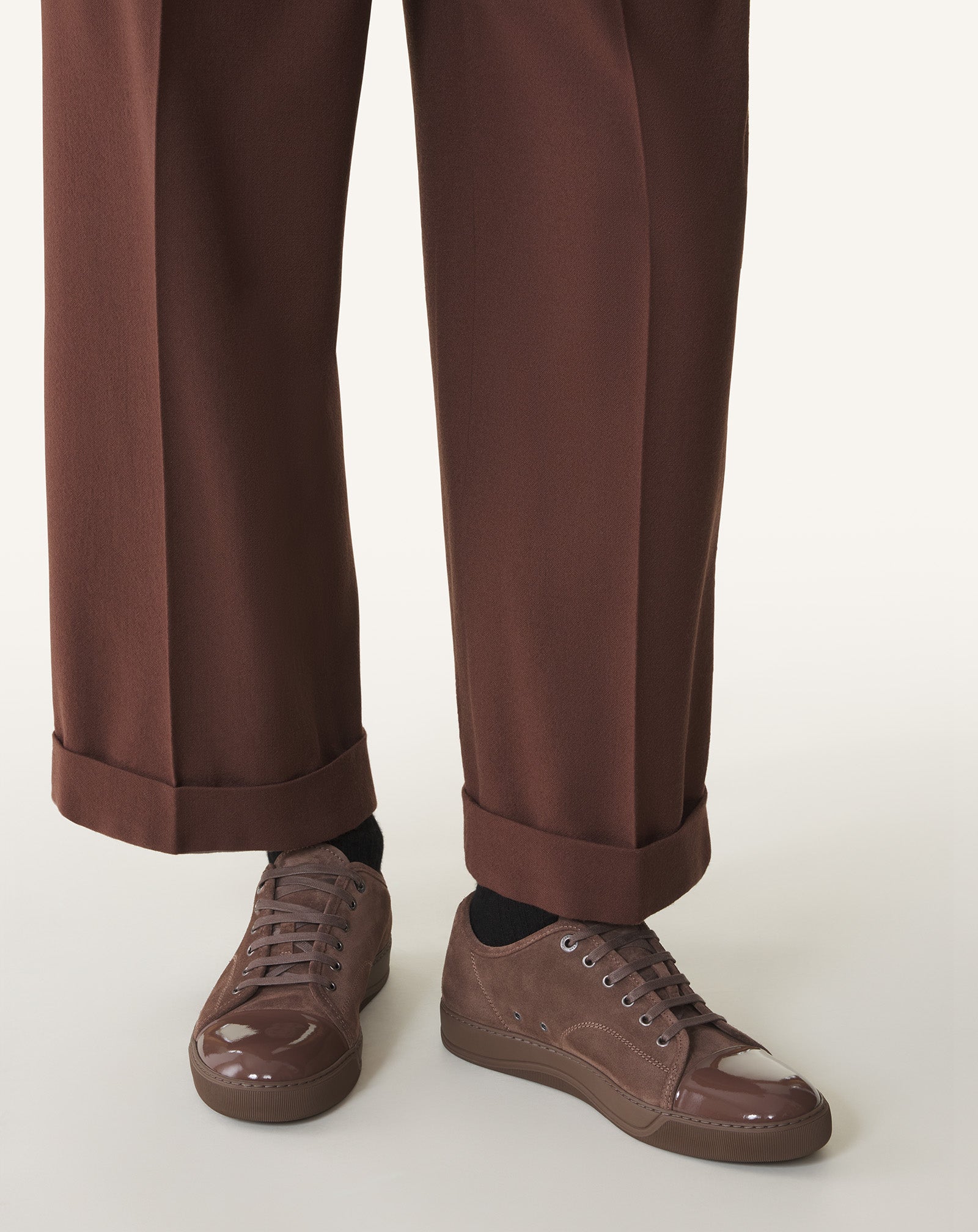 DBB1 SNEAKERS IN SUEDE AND PATENT LEATHER