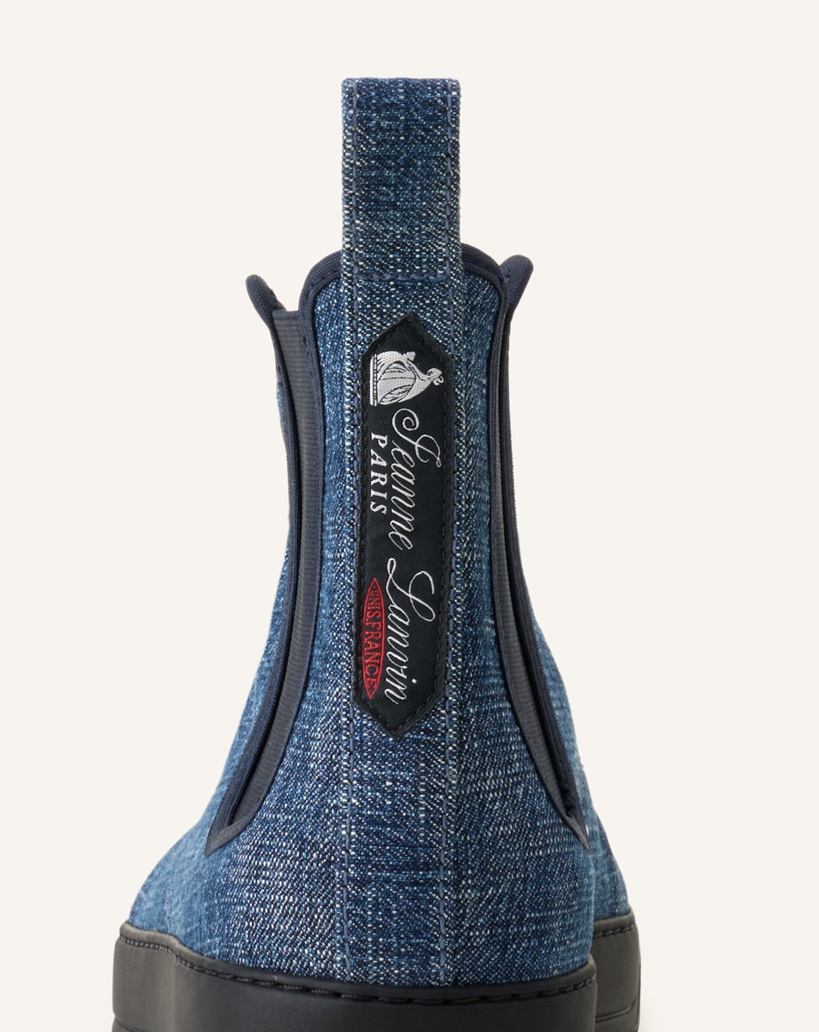 BLUE DBB1 HIGH TOP DENIM SNEAKERS