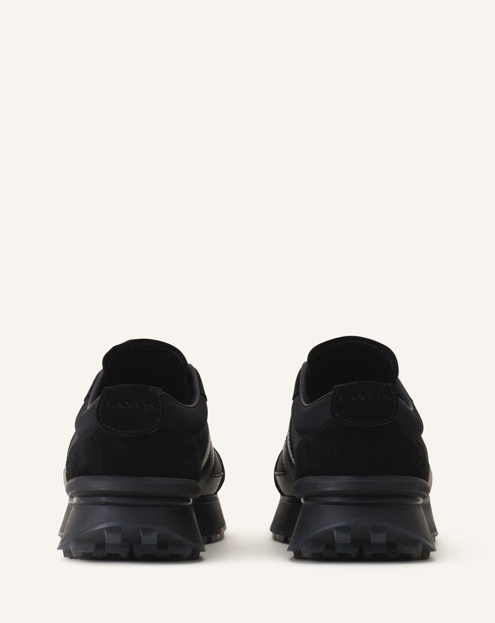 BLACK BUMPR SNEAKERS IN NYLON