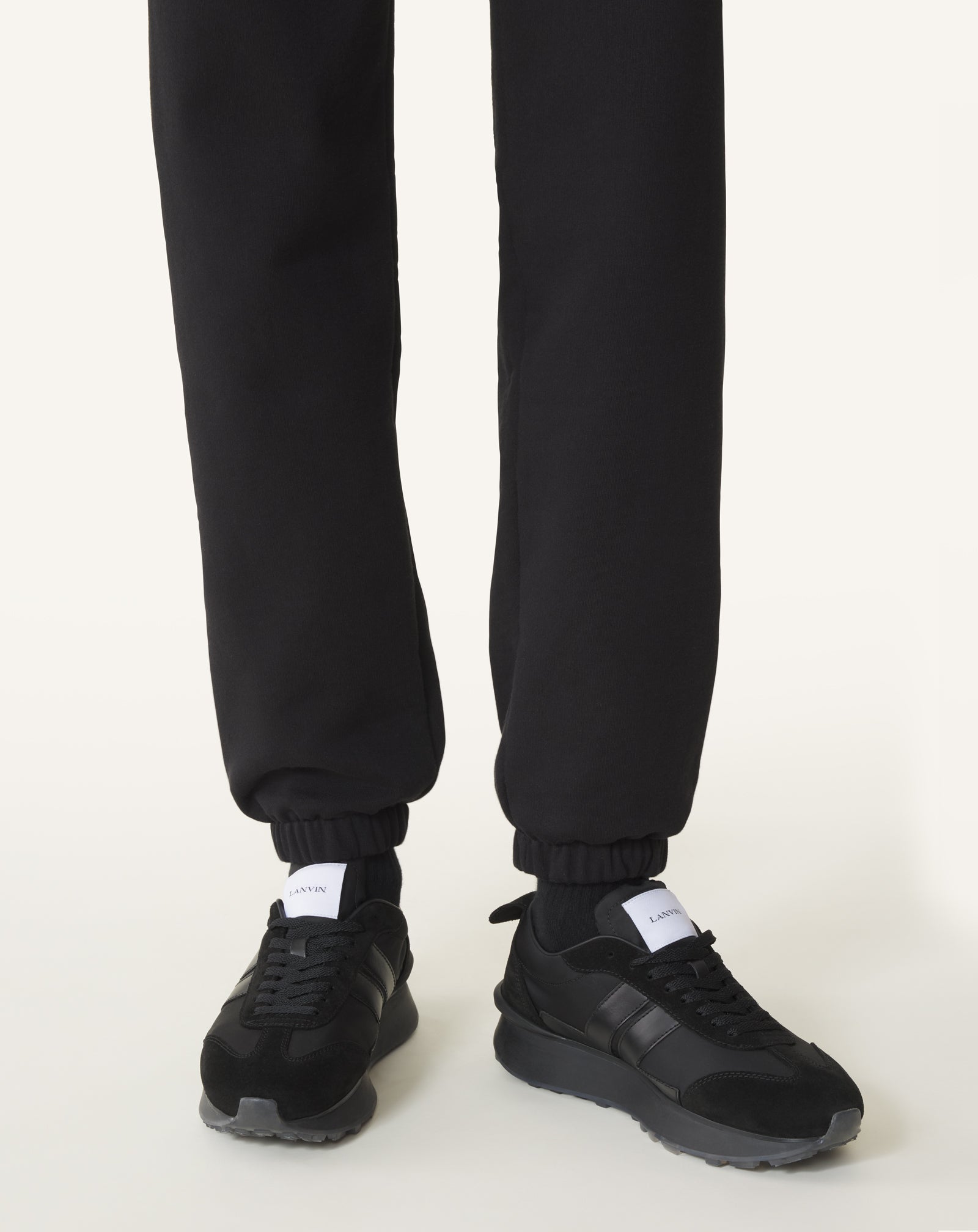 BLACK BUMPR SNEAKERS IN NYLON