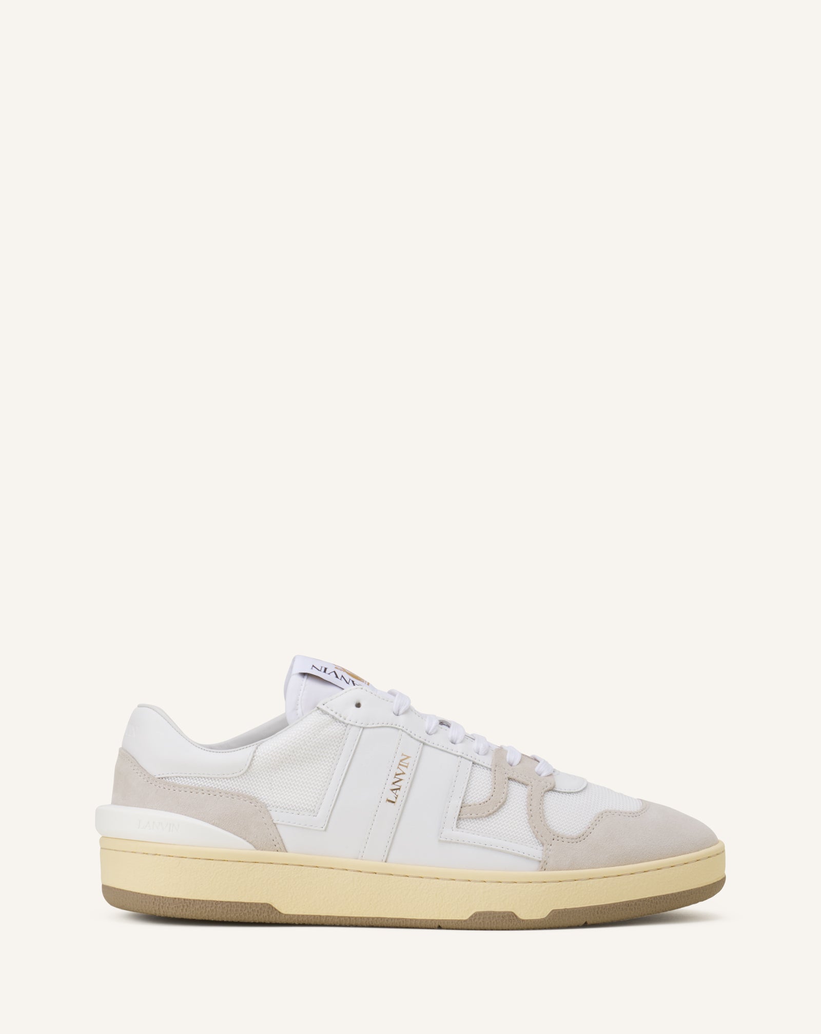 CLAY SNEAKERS IN MESH AND LEATHER