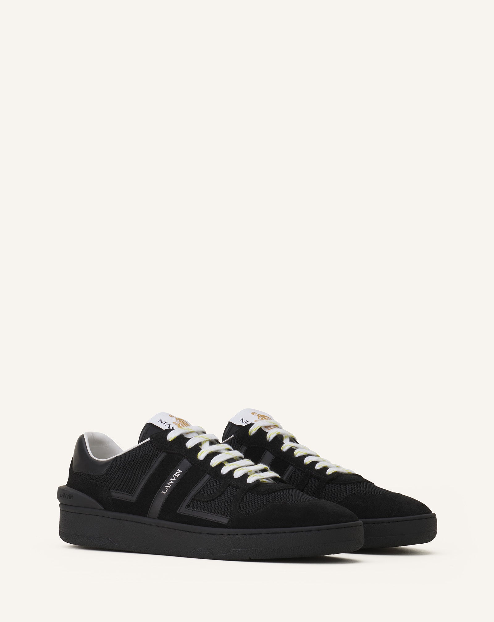 CLAY SNEAKERS IN MESH AND LEATHER