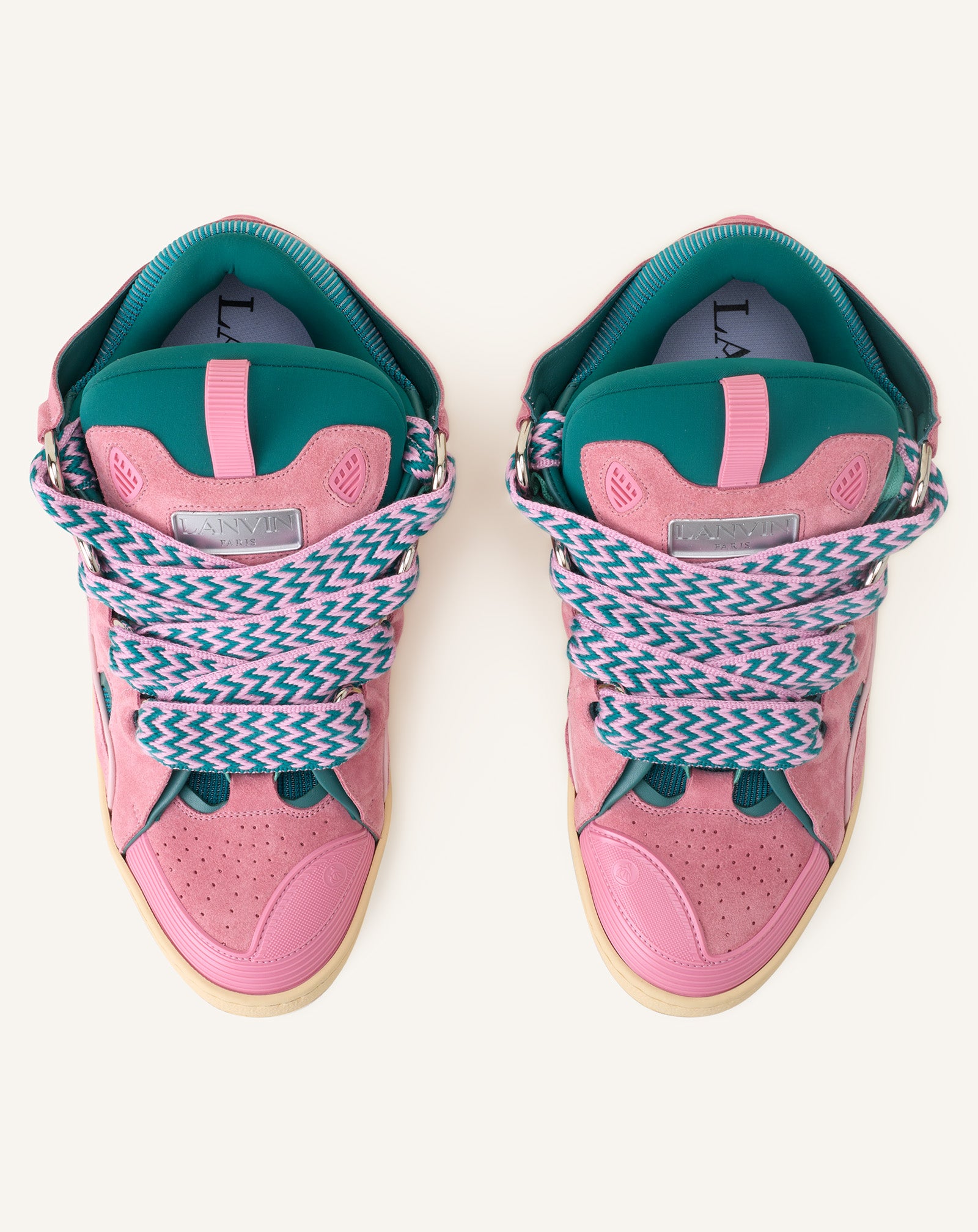 GREEN CURB SNEAKERS IN LEATHER