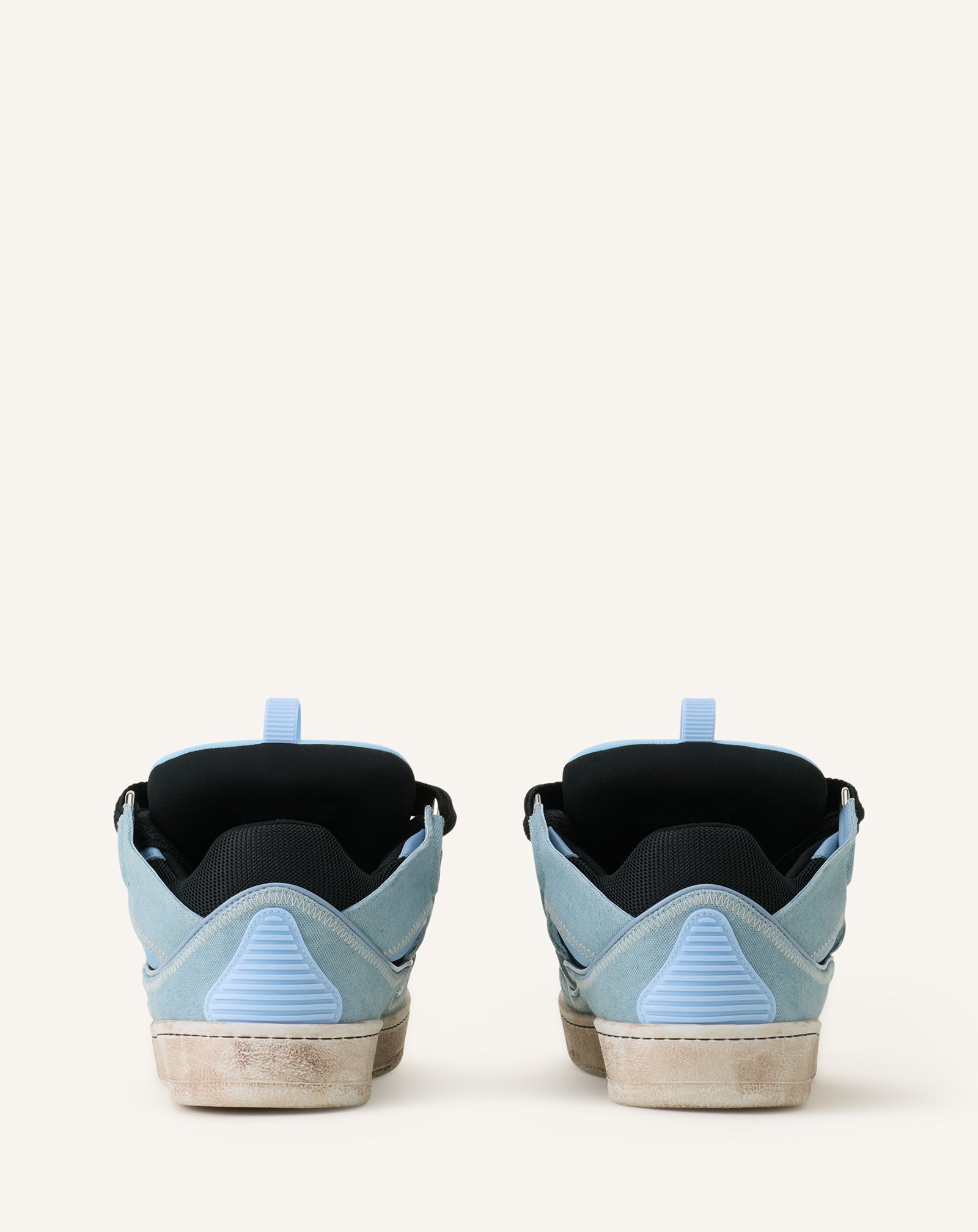 BLUE CURB SNEAKERS IN CANVAS