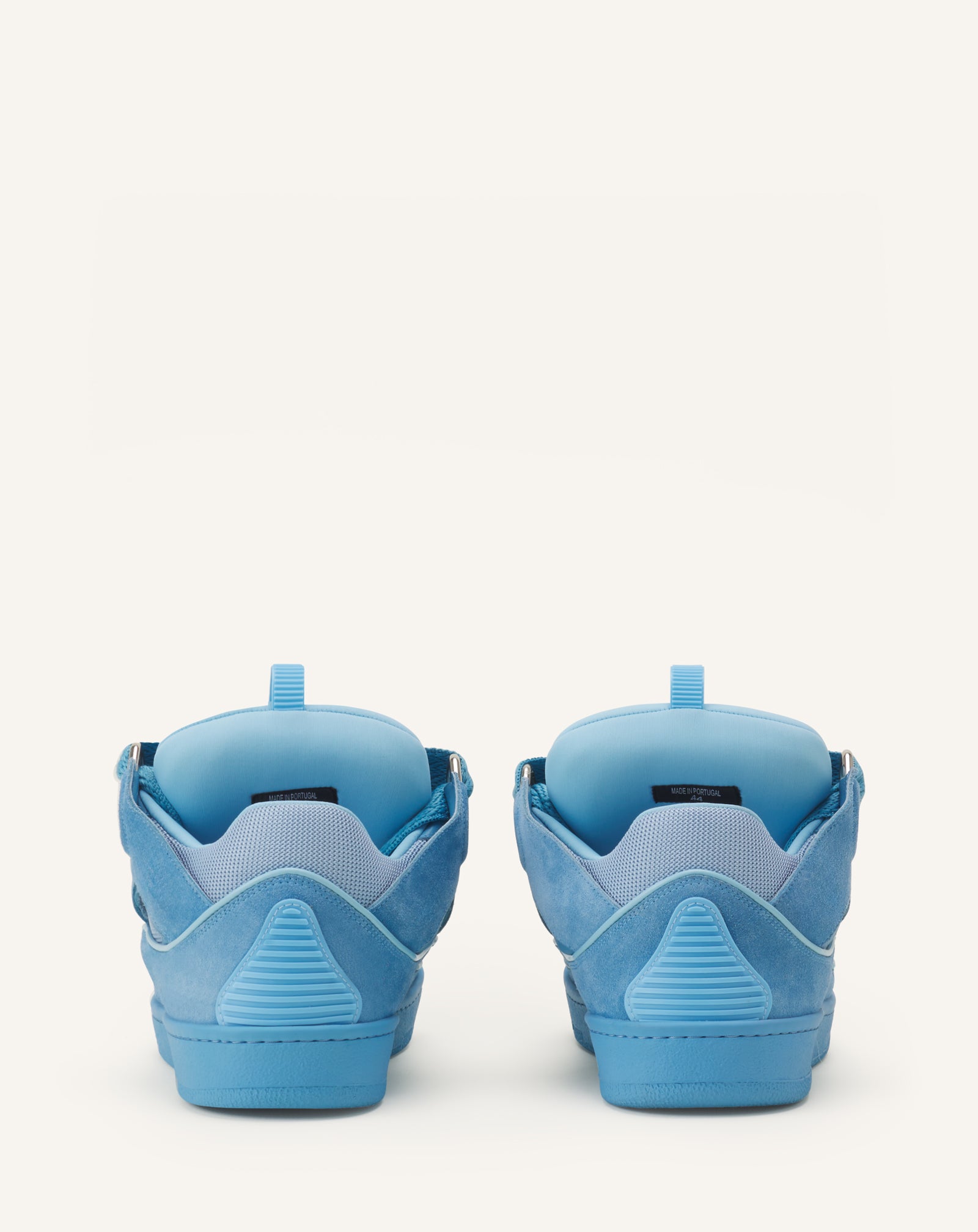 BLUE CURB MONOCHROME SUEDE SNEAKERS