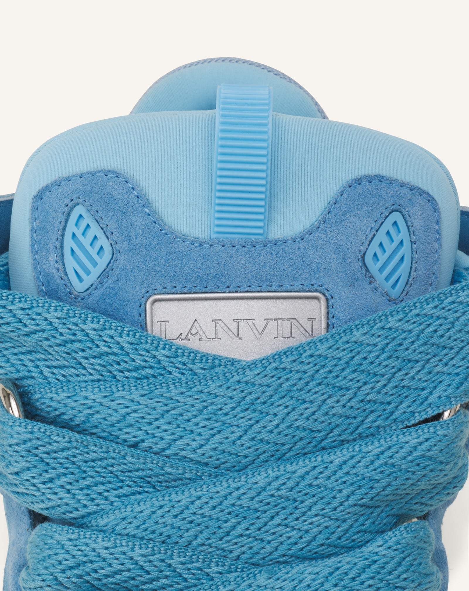 BLUE CURB MONOCHROME SUEDE SNEAKERS