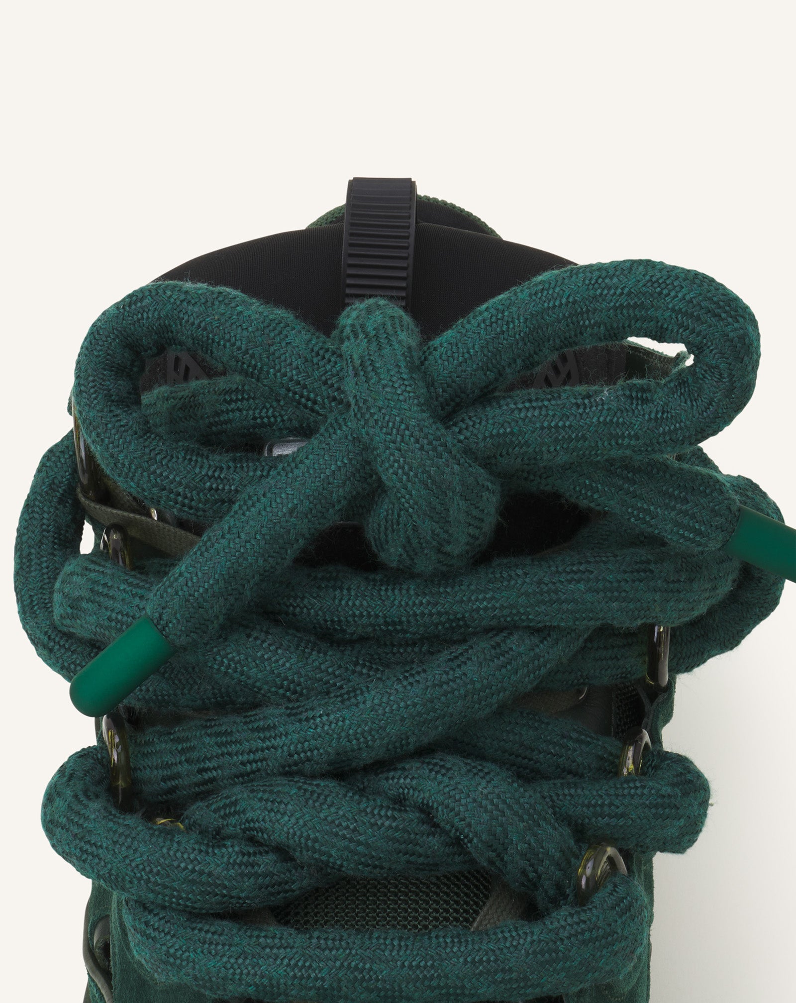 CURB SNEAKERS IN LEATHER WITH SNAKE LACES