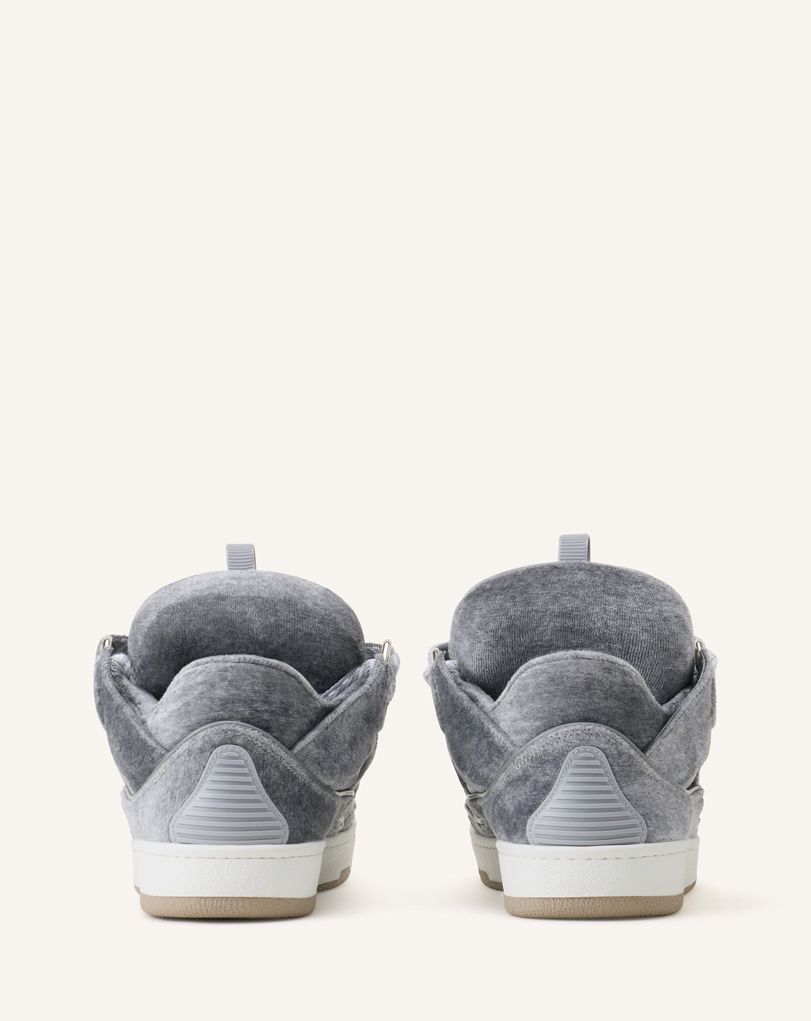 GREY CURB SNEAKERS IN JERSEY