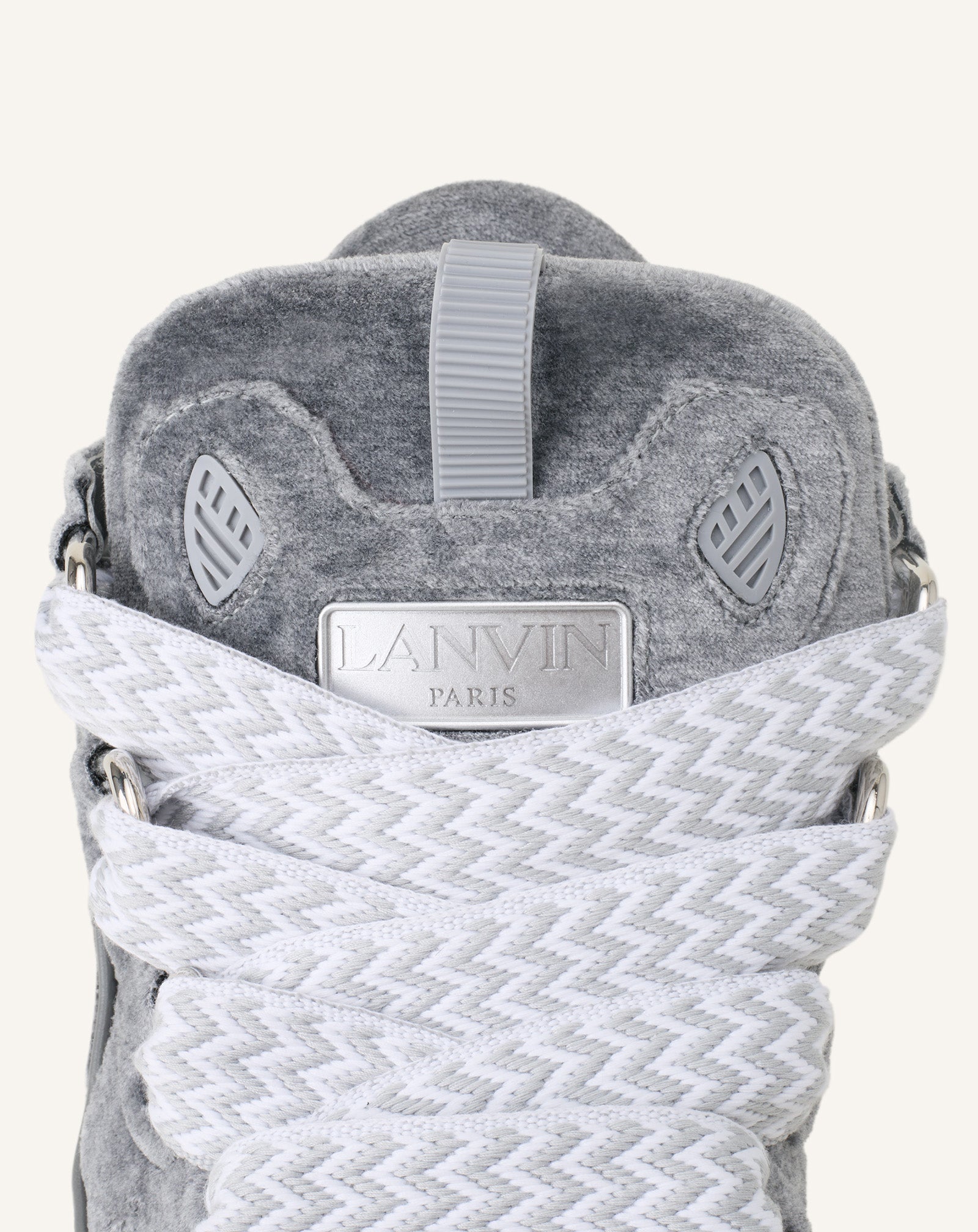 GREY CURB SNEAKERS IN JERSEY