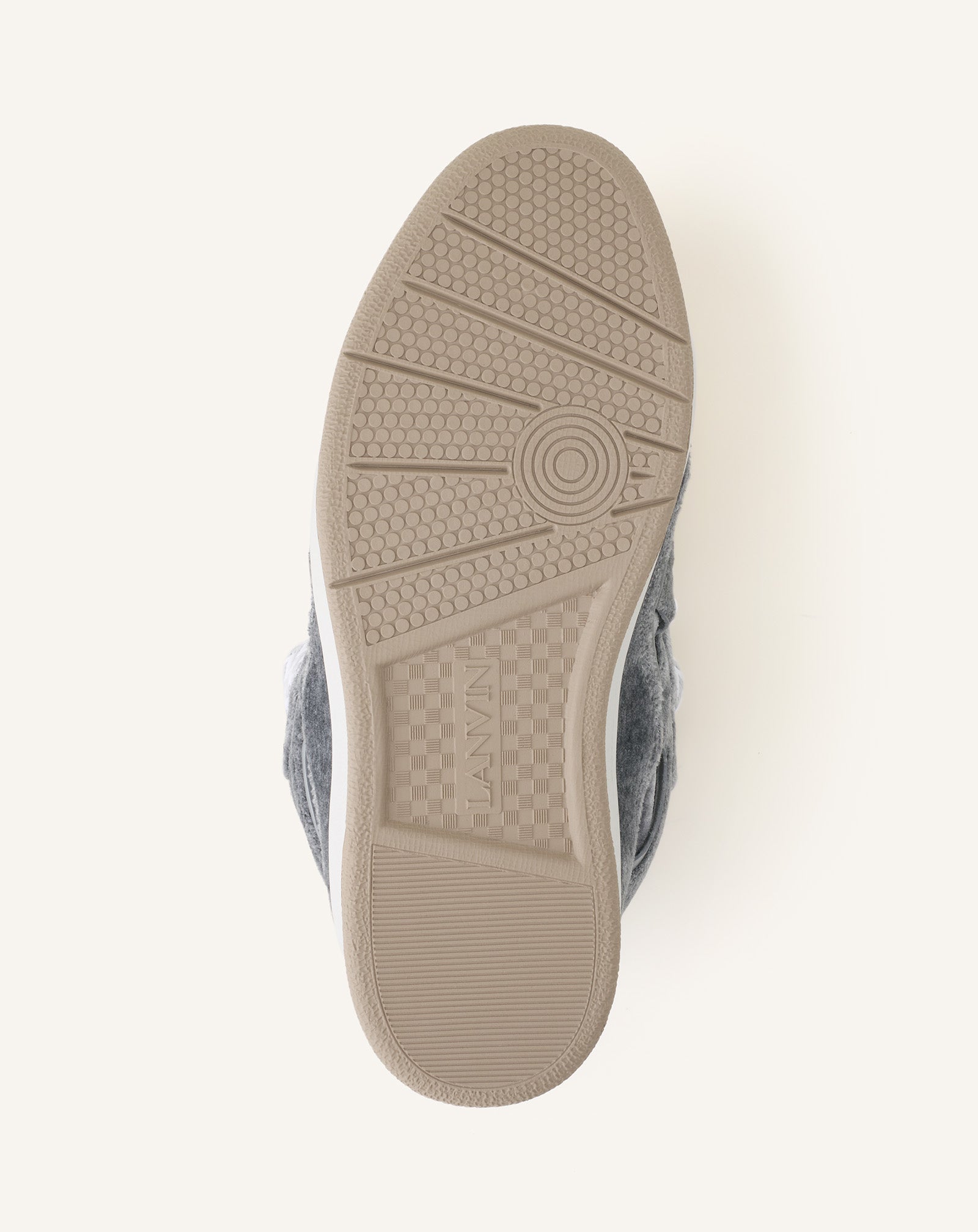 GREY CURB SNEAKERS IN JERSEY