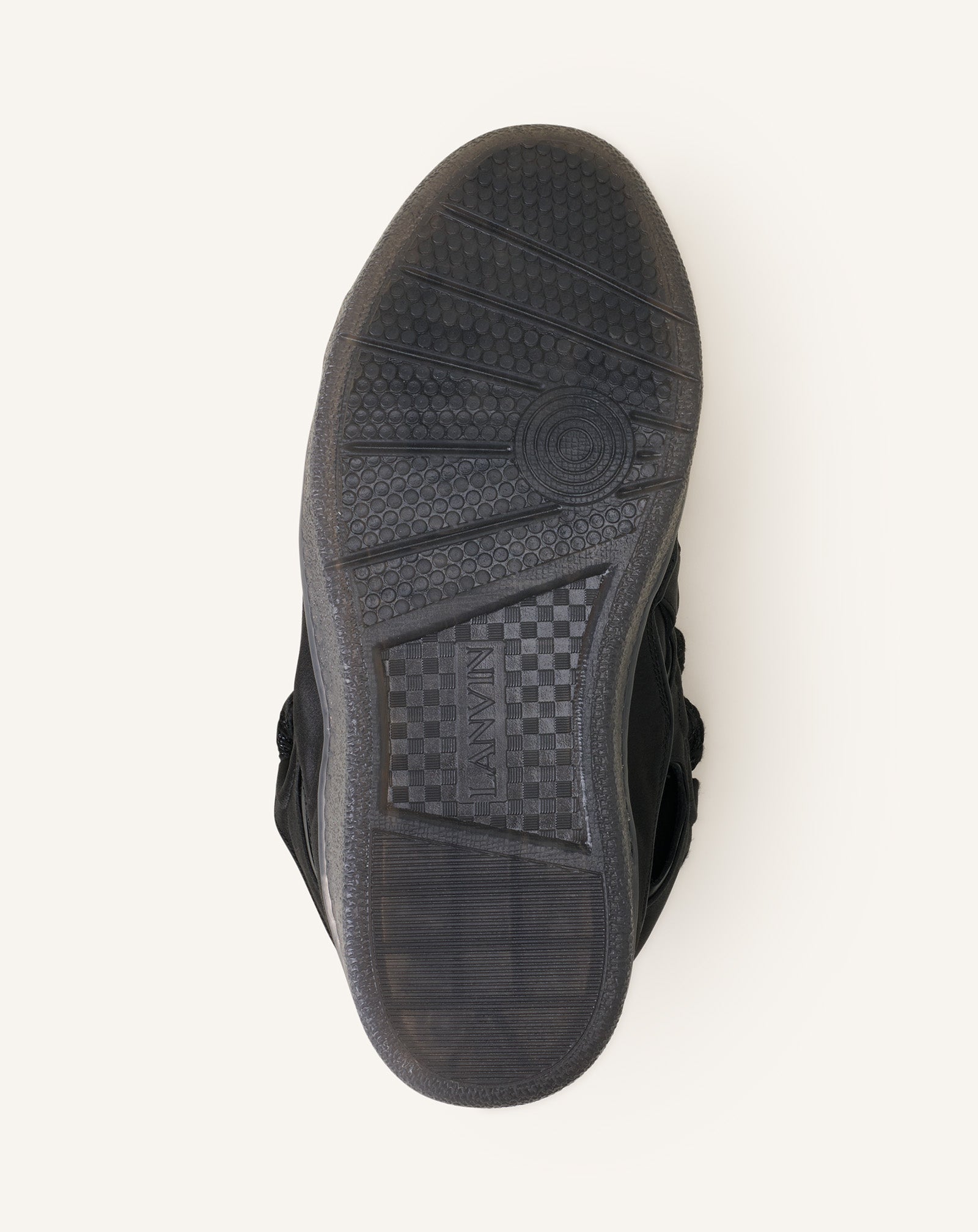 BLACK CURB SNEAKERS IN SATIN