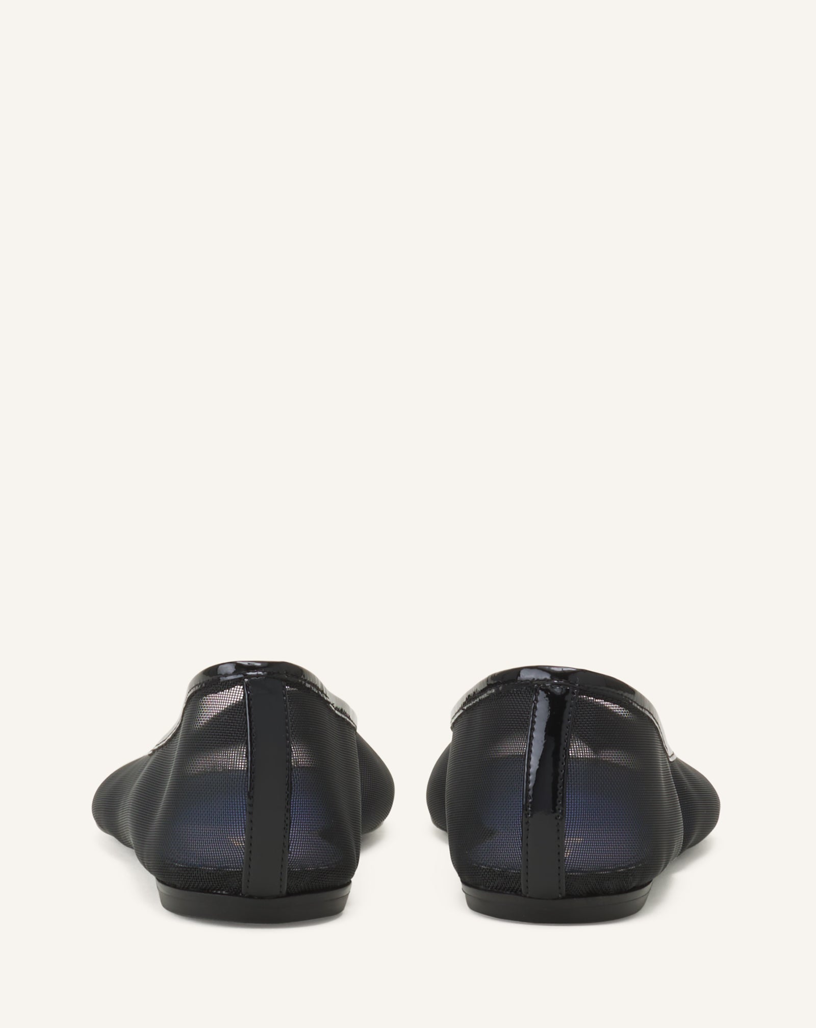 BLACK THE BALLERINA FLAT IN MESH