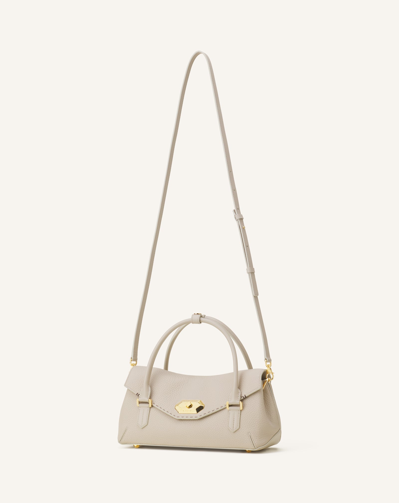 WHITE LE CONFIDENT BY LANVIN 26 LEATHER BAG